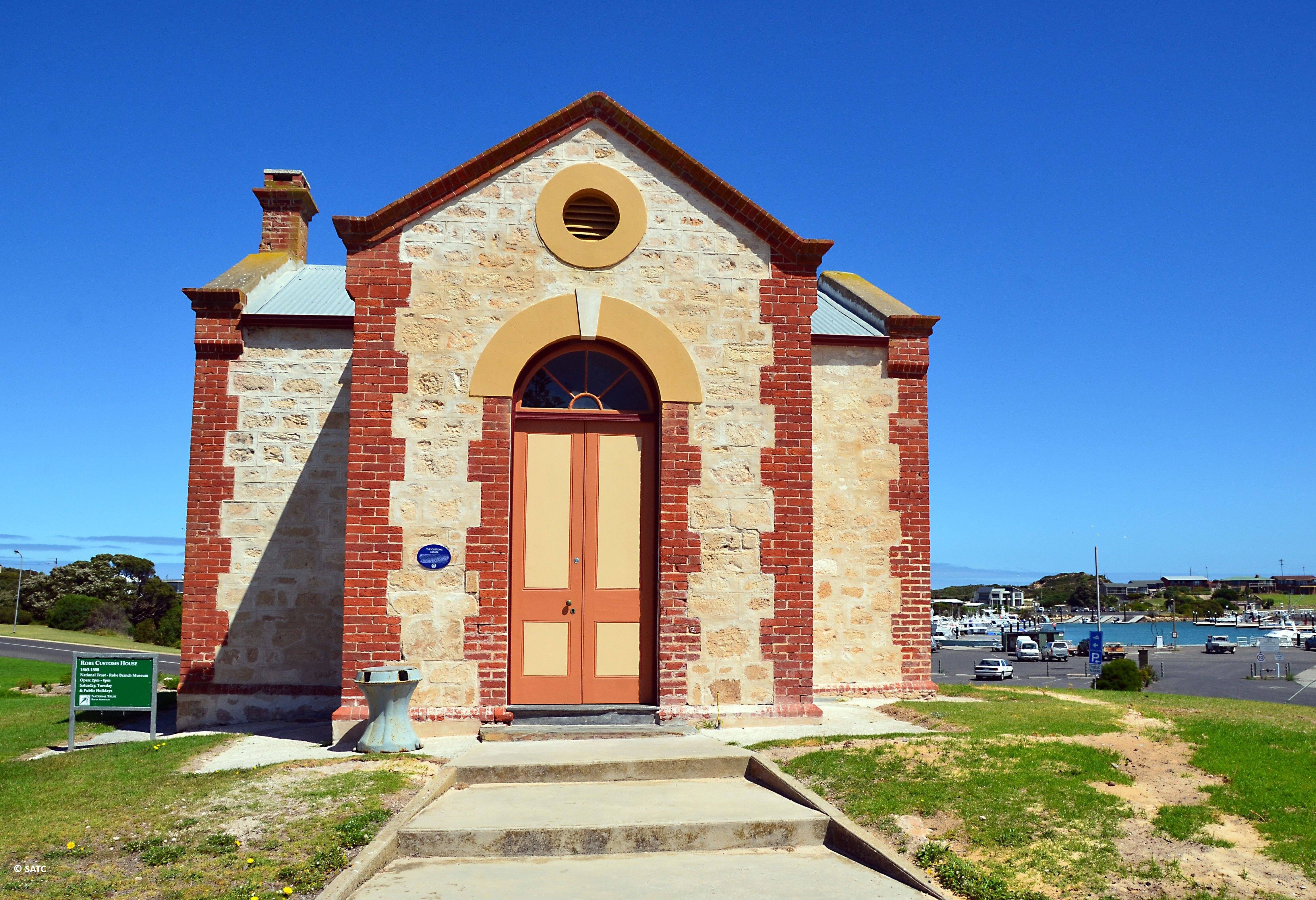 Het historische Customs House in Robe in Australie
