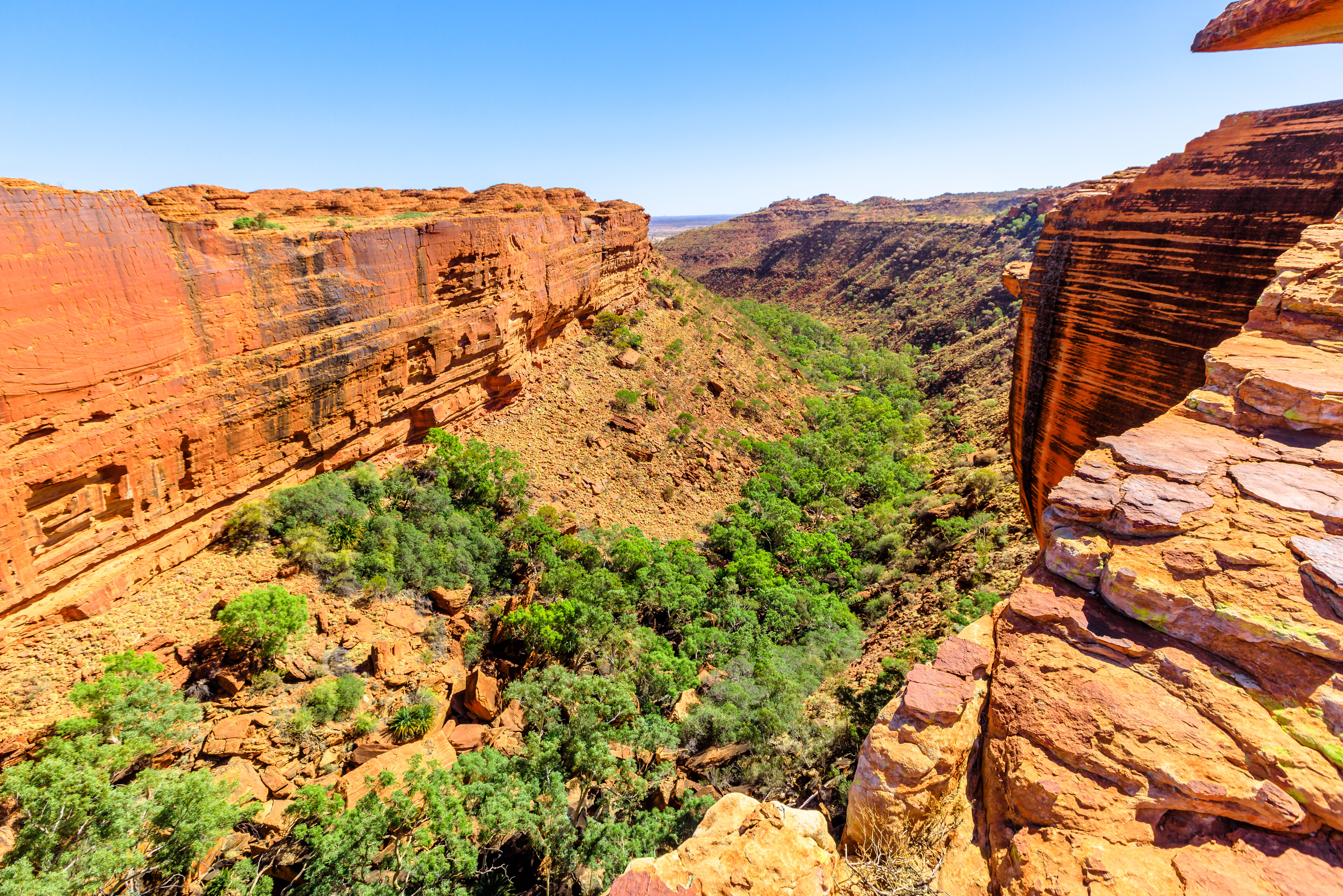 De kloven van Kings Canyon in Watarrka National Park in Australie