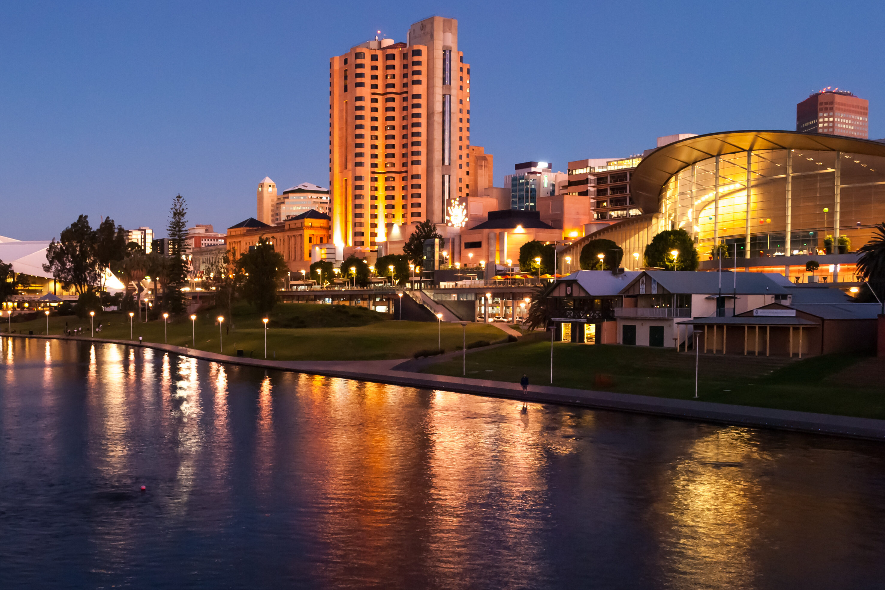 Het centrum van Adelaide in Australie