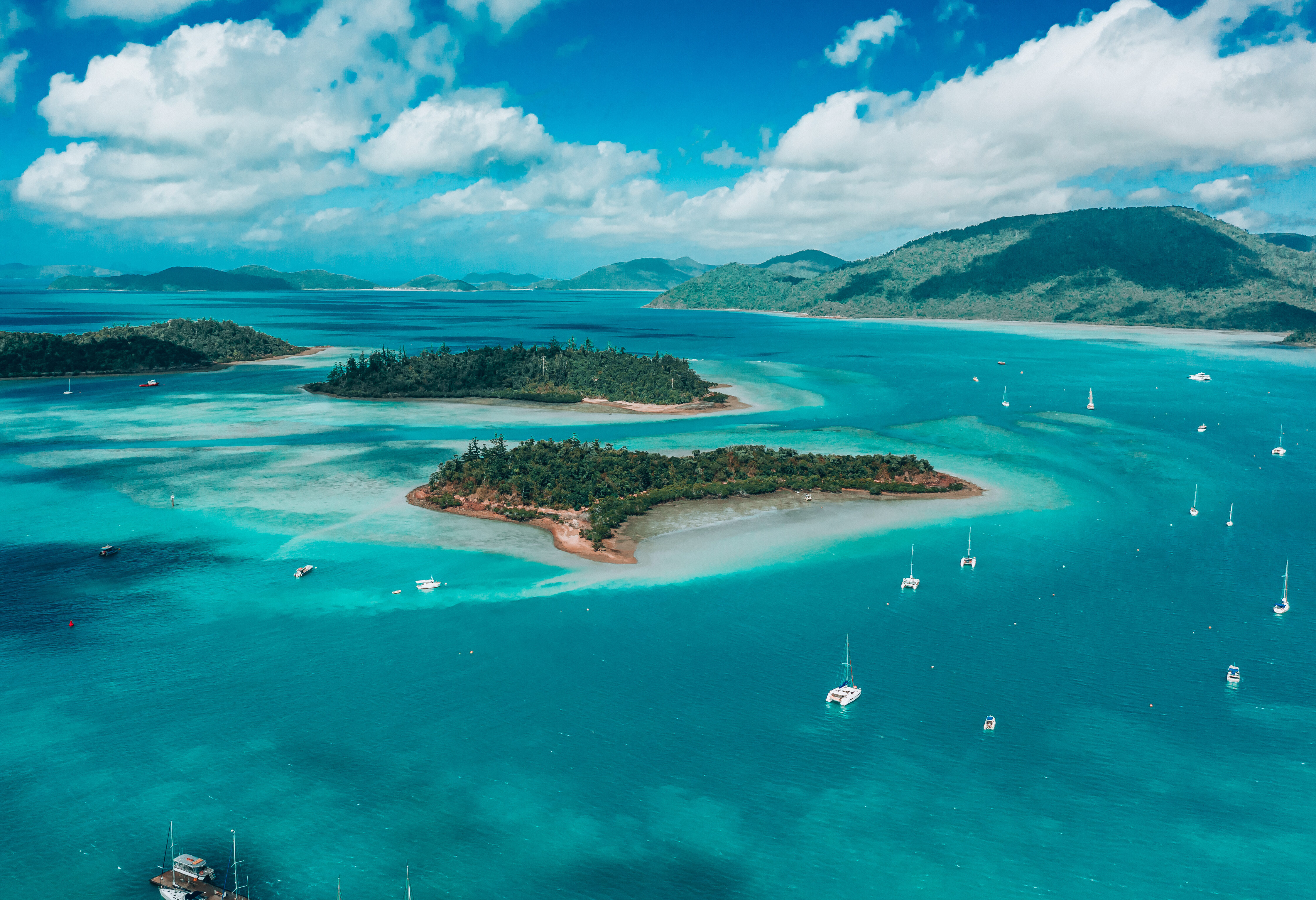 Whitsunday eilanden vanuit Airlie Beach in Australie