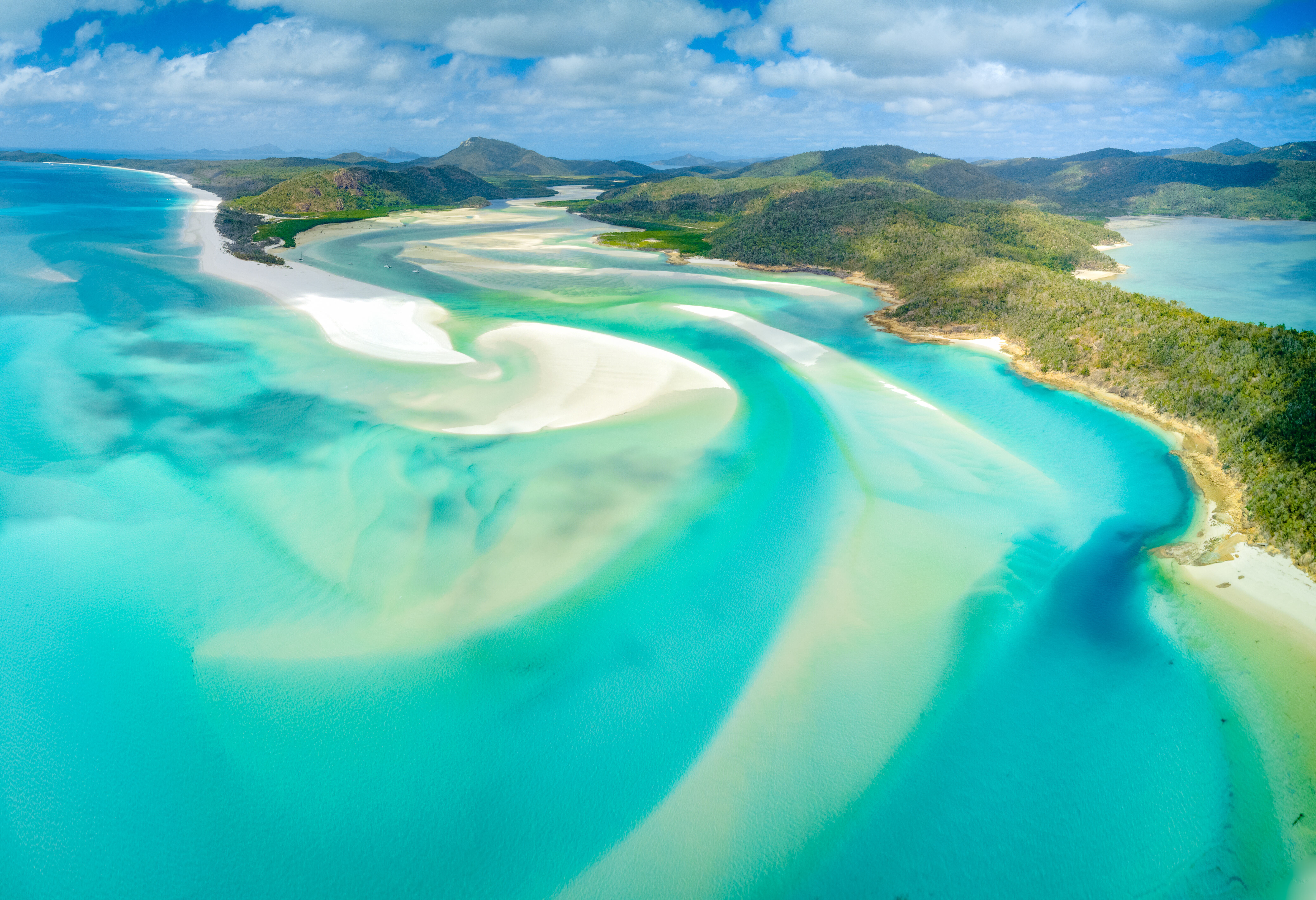 Schitterend Whitehaven Beach in de Whitsundays in Australie