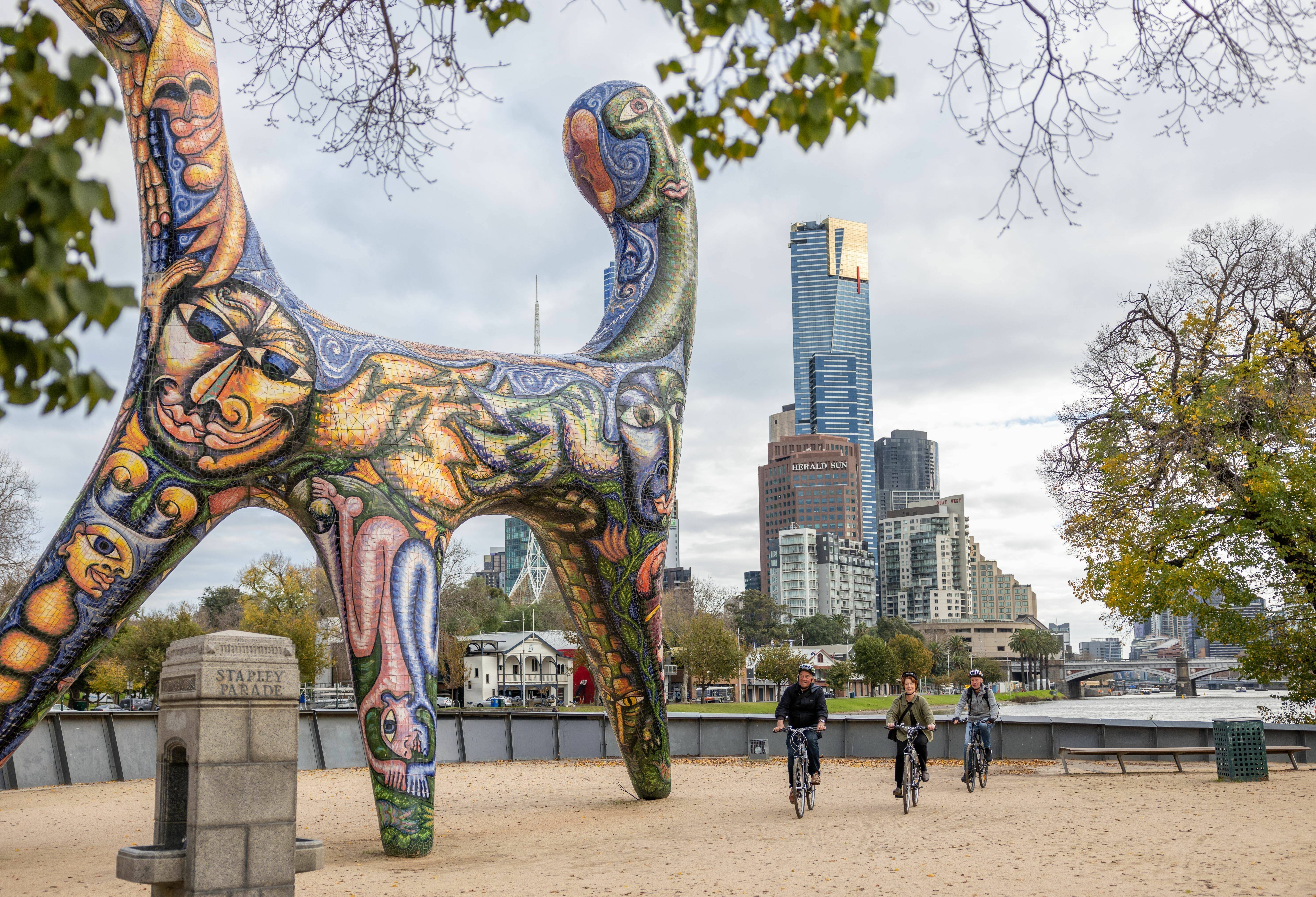 Australie Visit Victoria Melbourne by Bike Fietsen Yarra Rivier