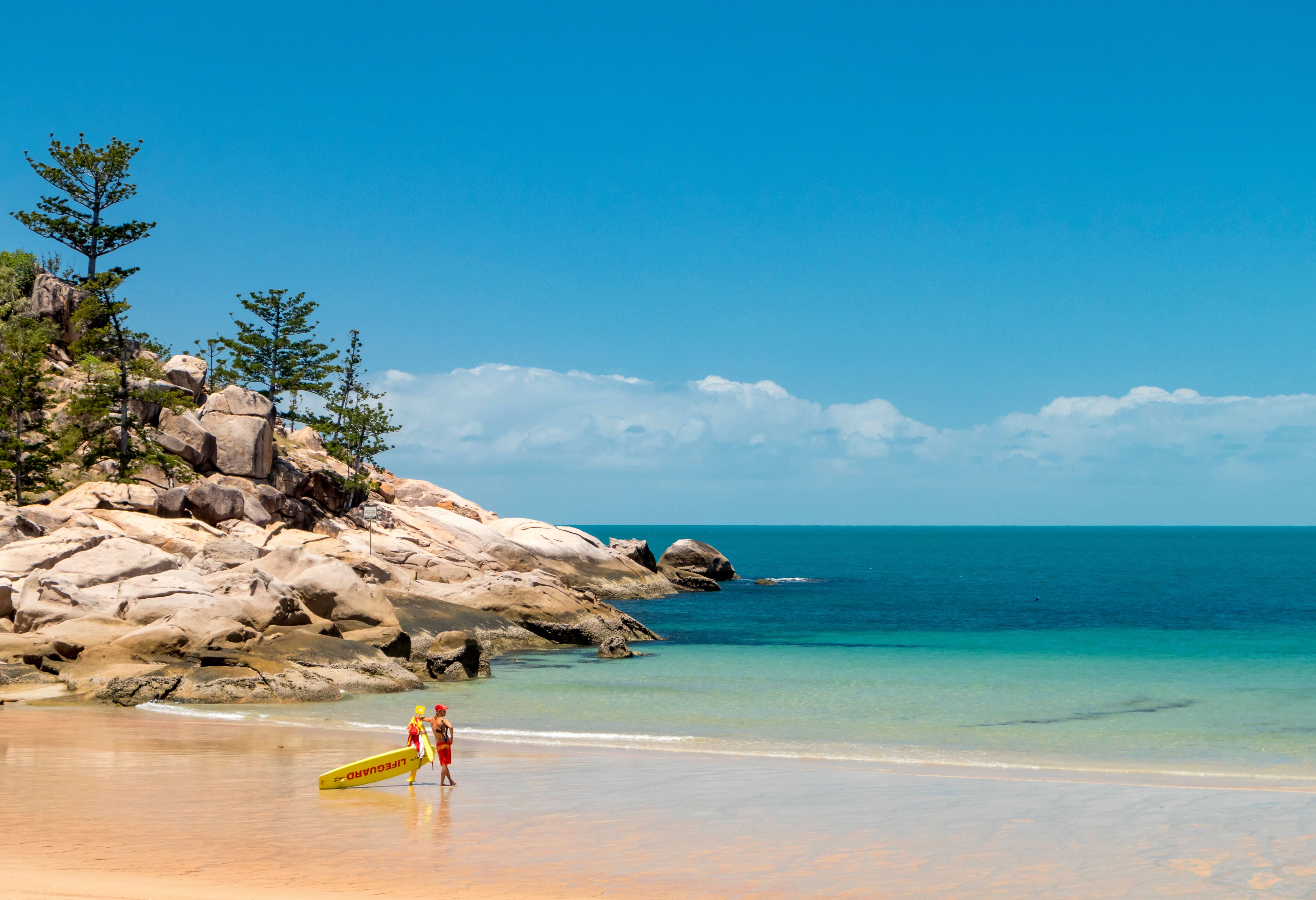 Een strand op Magnetic Island in Australie