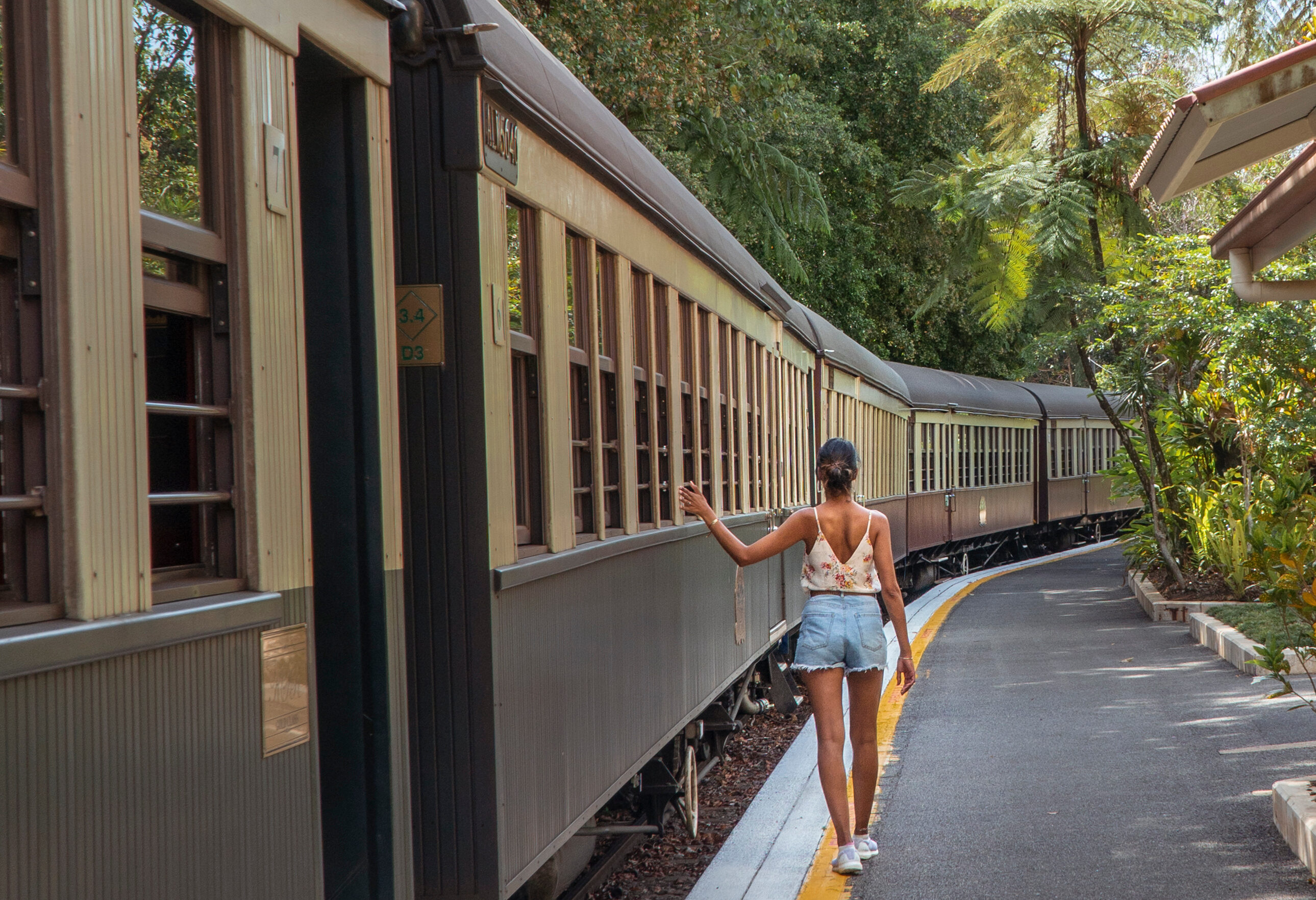 Scenic Railway trein naar het regenwoud van Kuranda in Australie