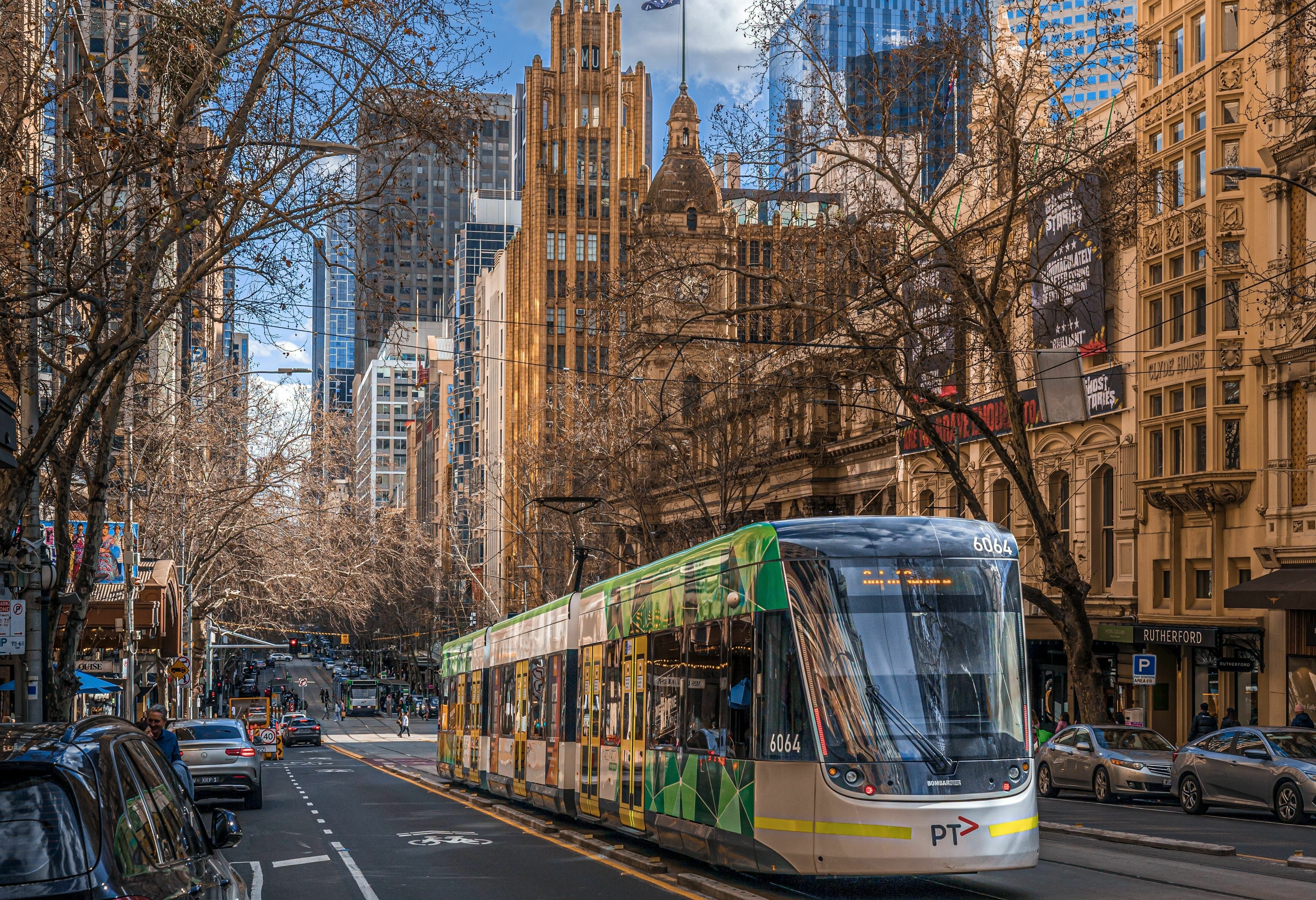 Collins Street in Melbourne in Australie