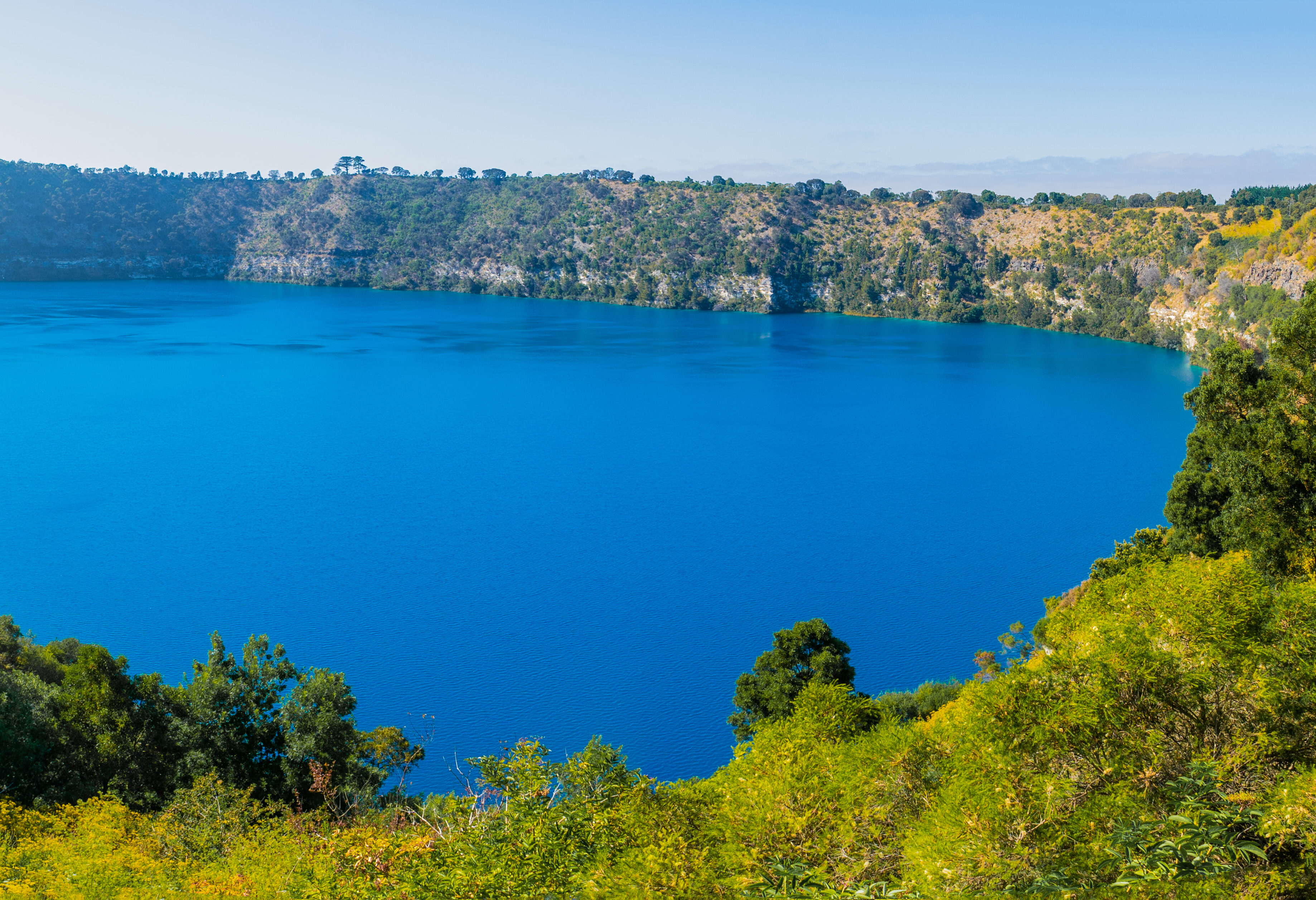 Blue Lake in Mount Gambier in Australie