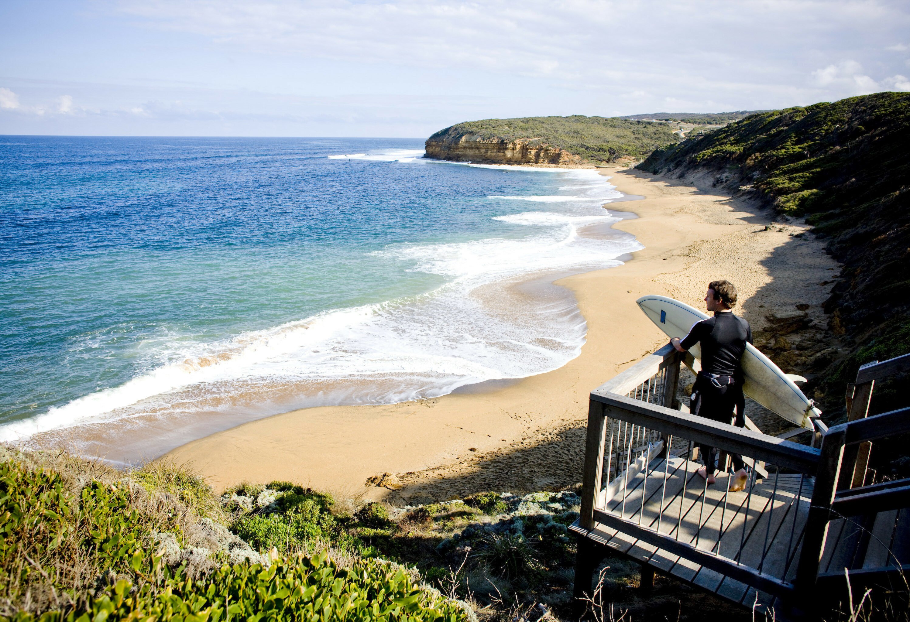 Bells Beach aan de Great Ocean Road in Australie