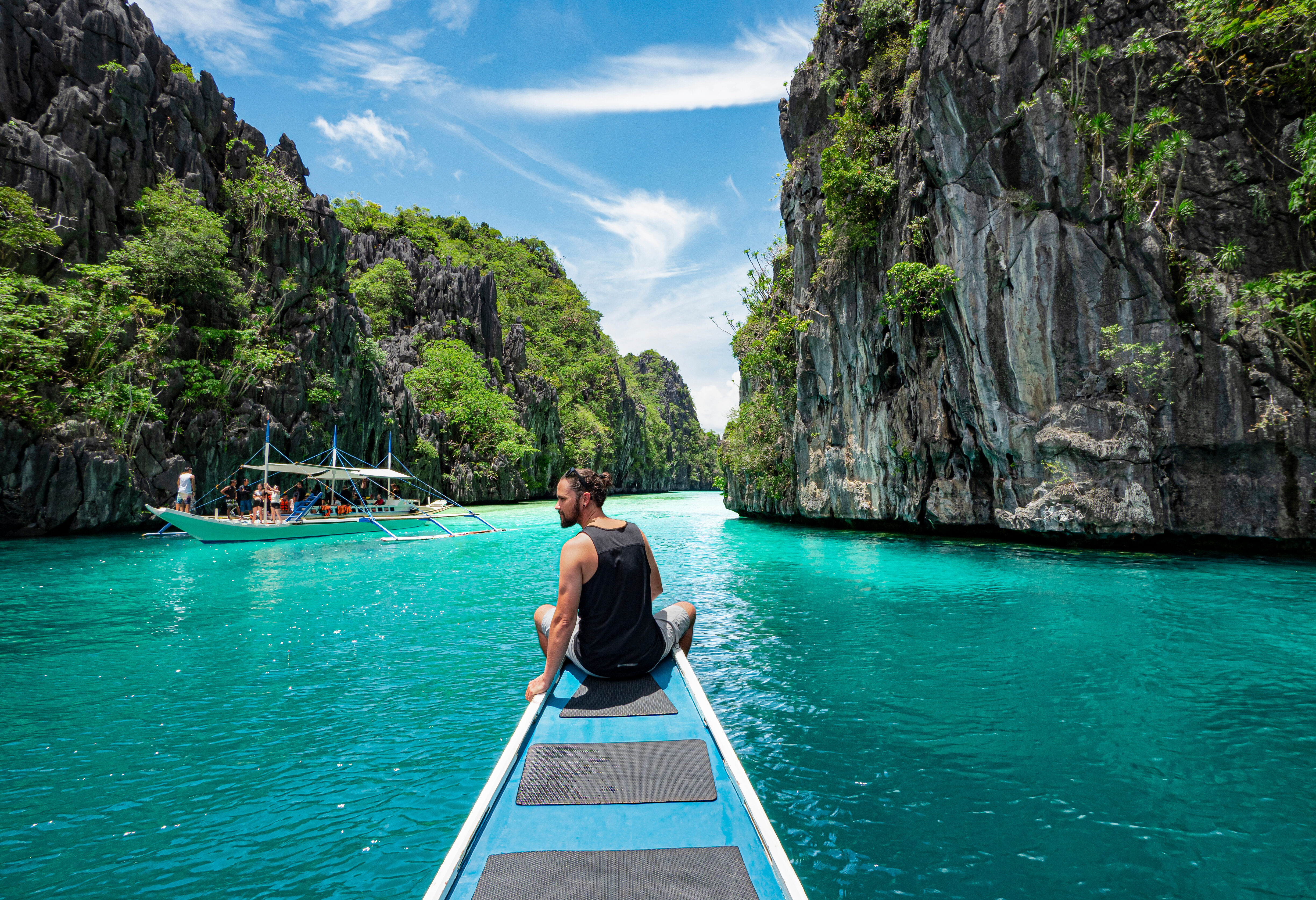 Boottocht door een lagune van El Nido