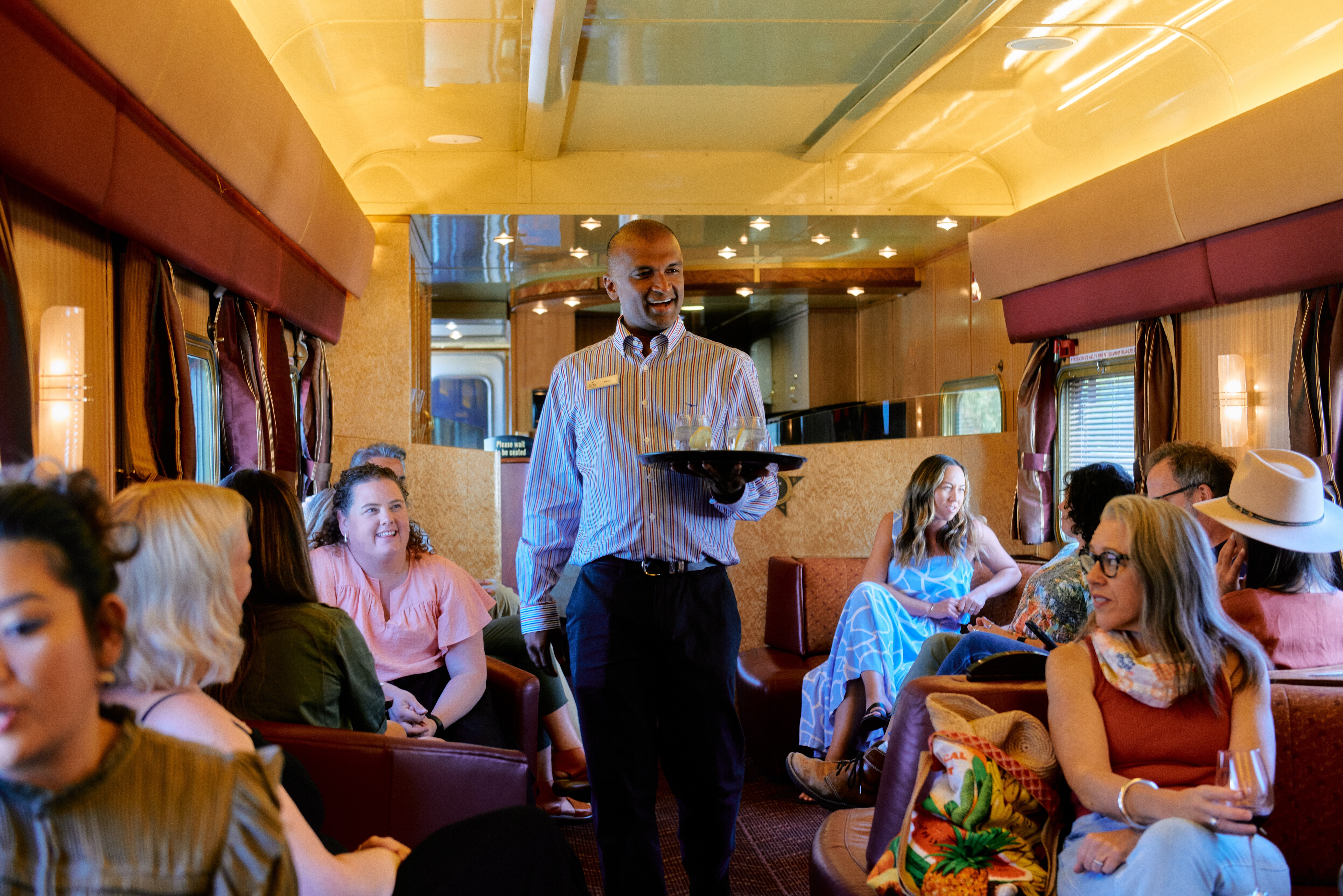 Gold Lounge in The Ghan trein in Australie