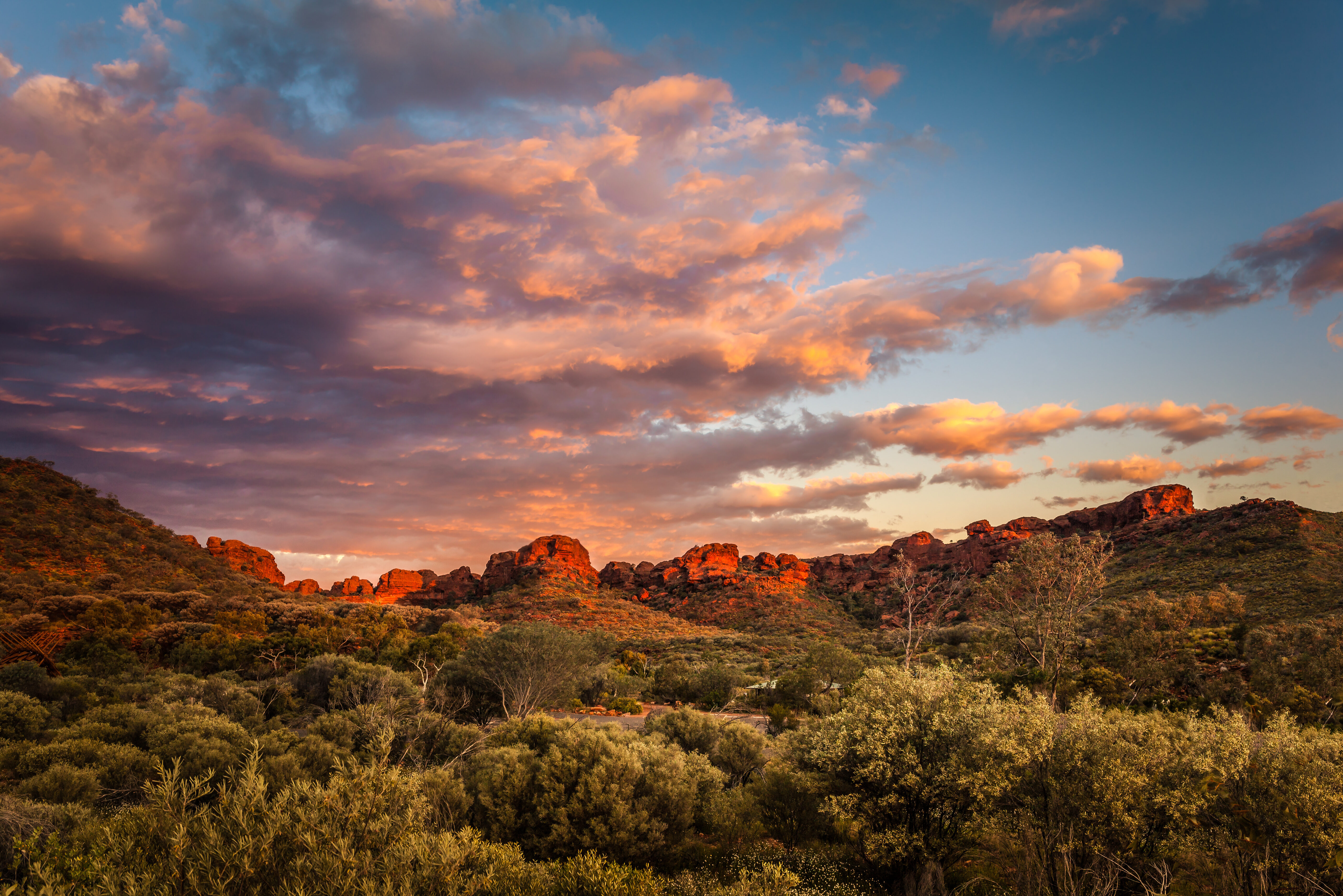 Kings Canyon in het Watarrka National Park in Australie
