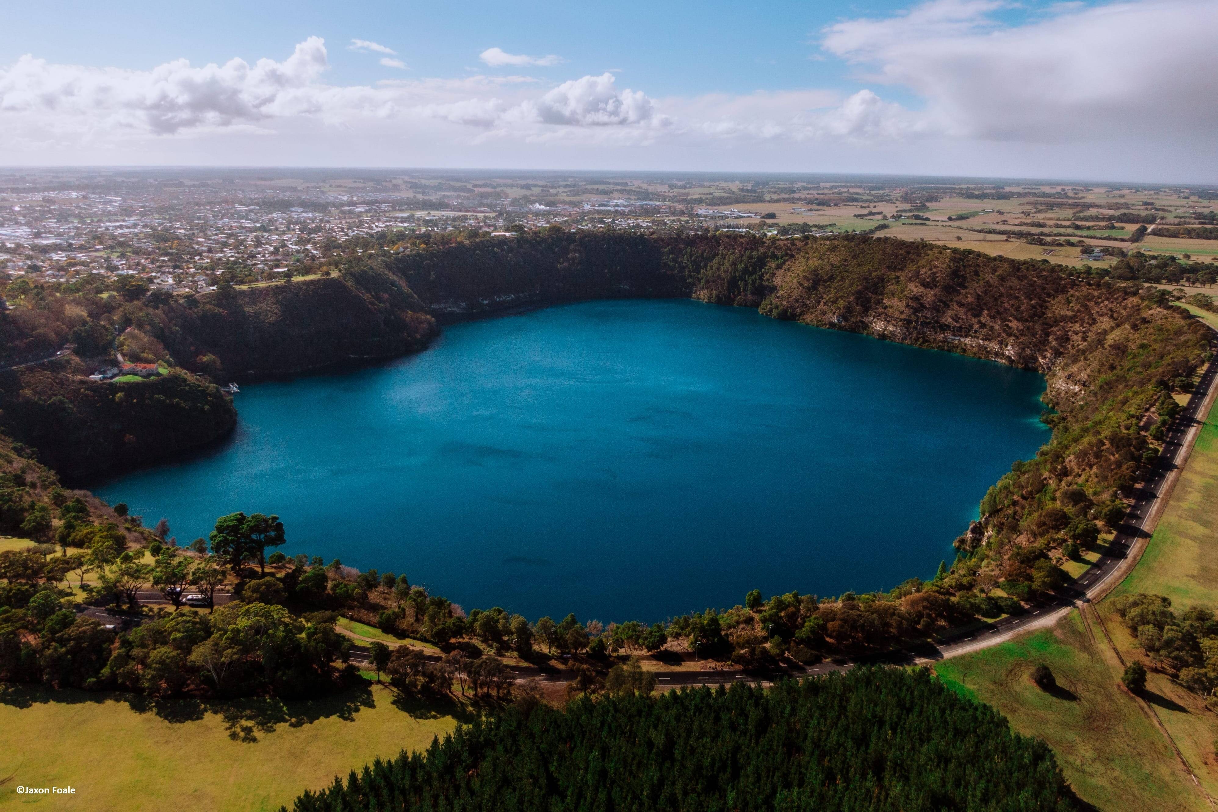 Blue Lake in Mount Gambier in Australie