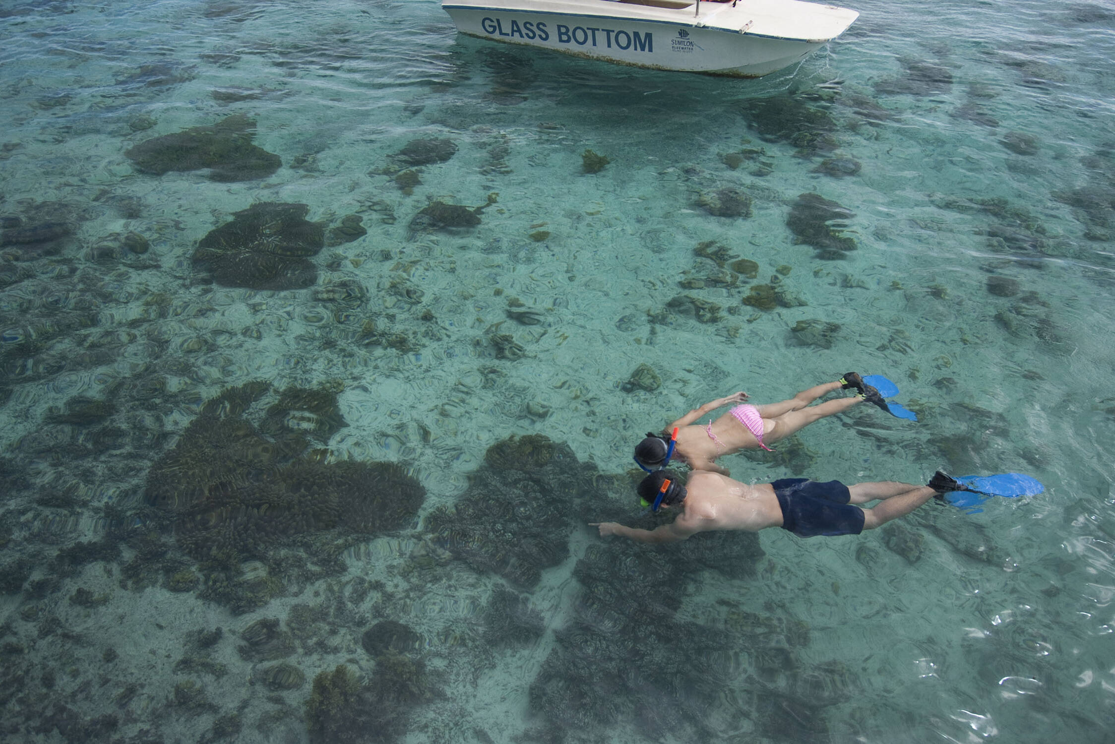 Filipijnen Cebu Bluewater Sumilon Island Resort Snorkelen