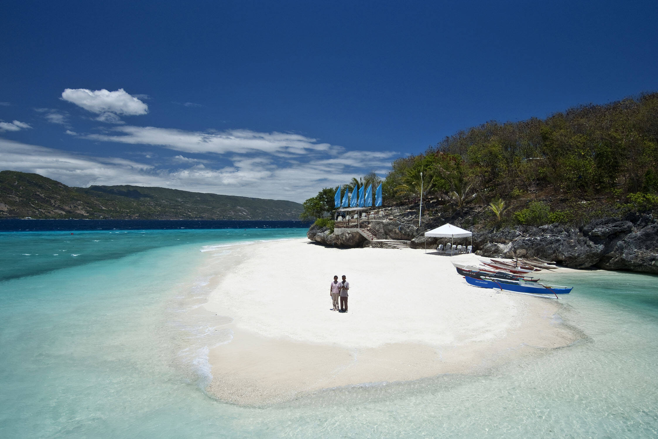 Filipijnen Cebu Bluewater Sumilon Island Resort Strand