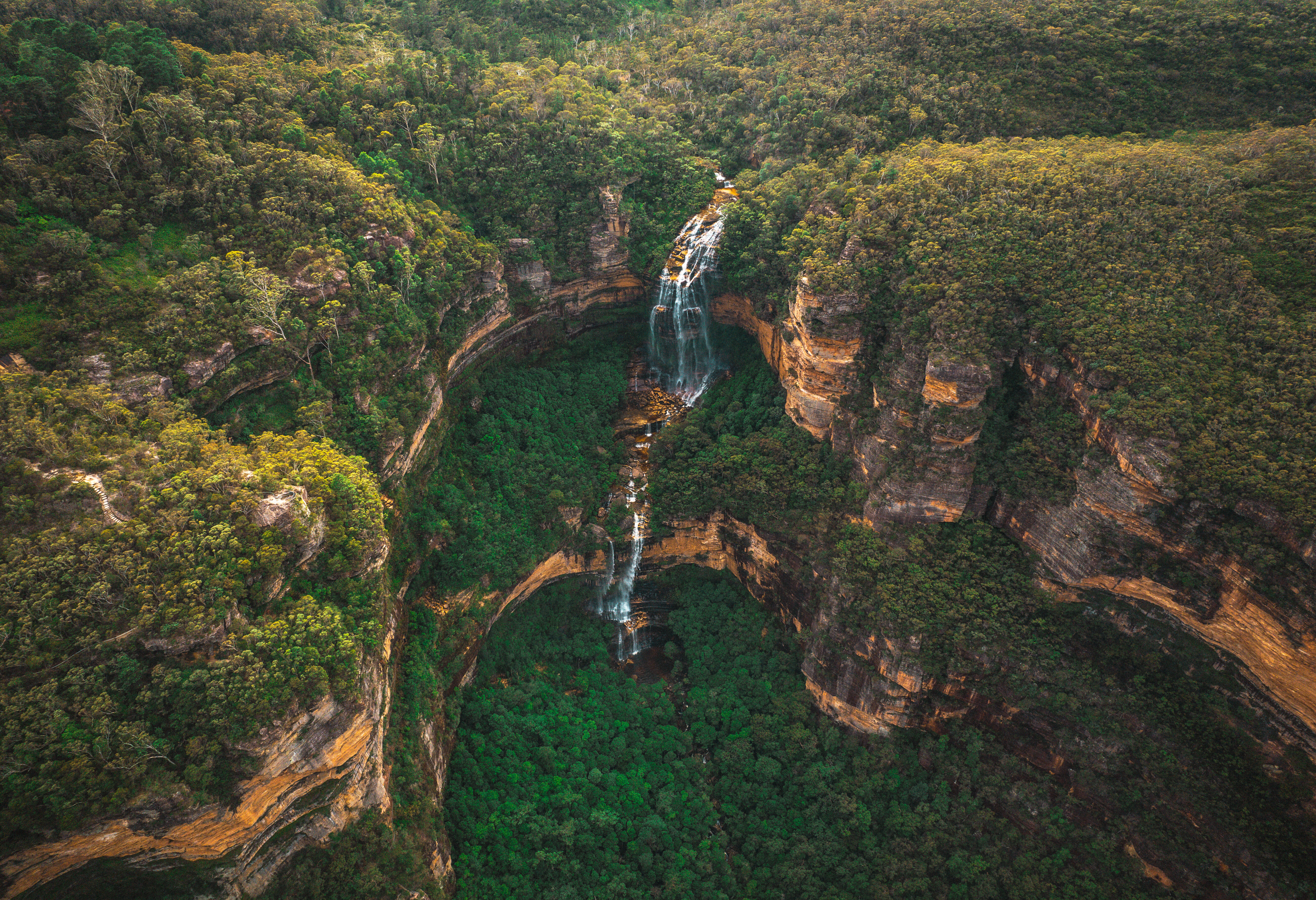 Wentworth Falls in de Blue Mountains in Australie