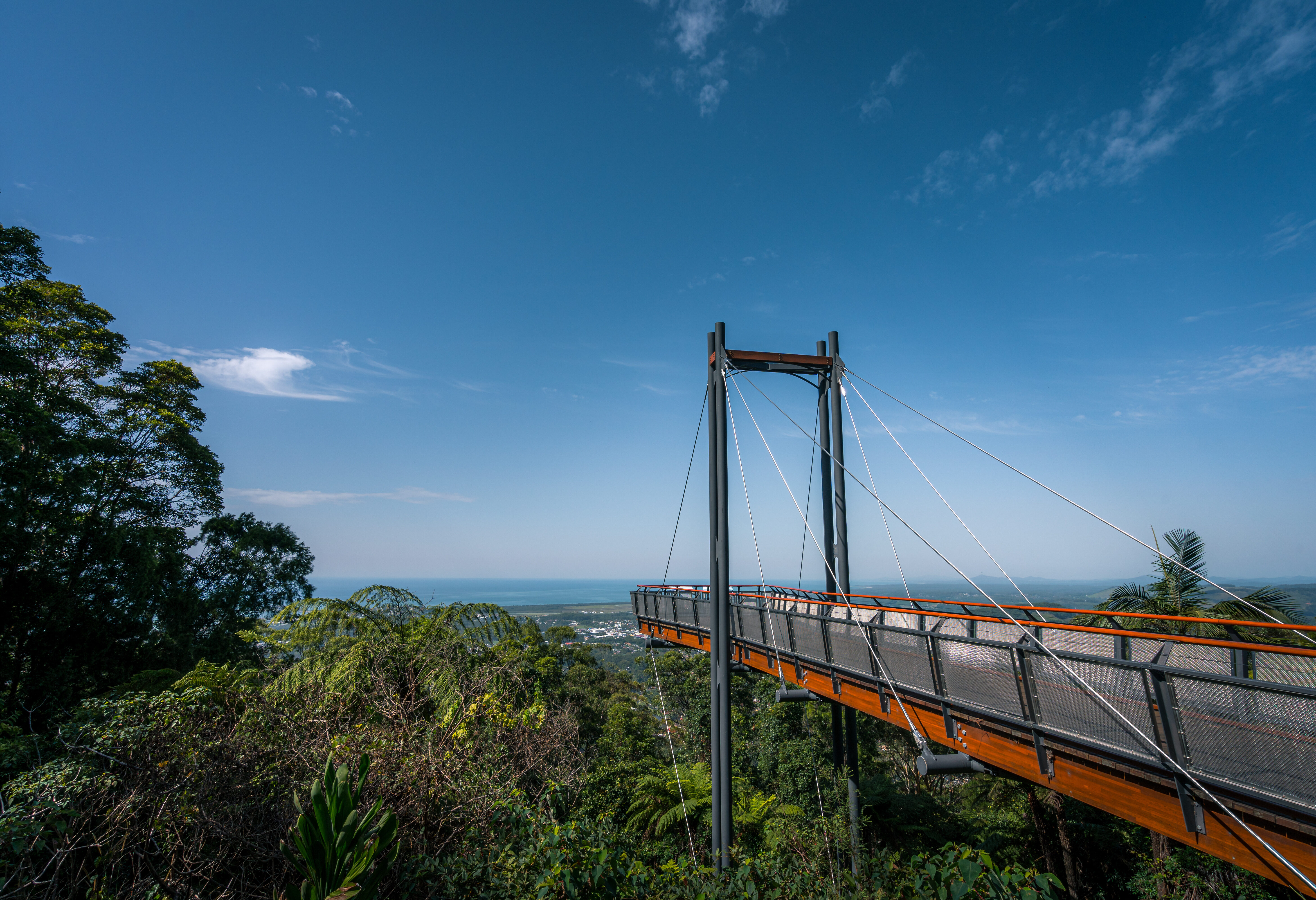 De Forest Sky Pier bij Coffs Harbour in Australie