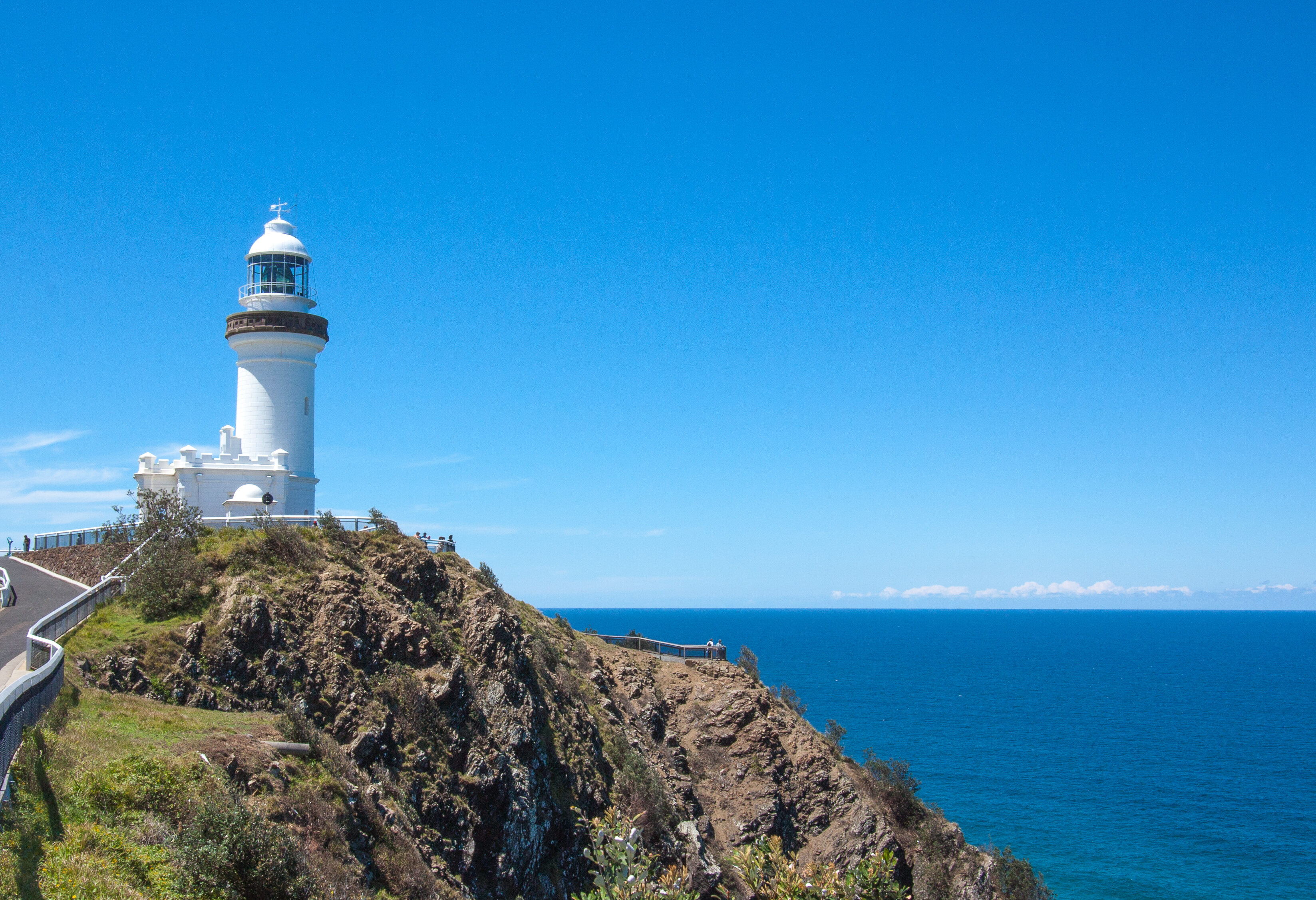 Cape Byron wandelpad naar de vuurtoren van Byron Bay in Australie