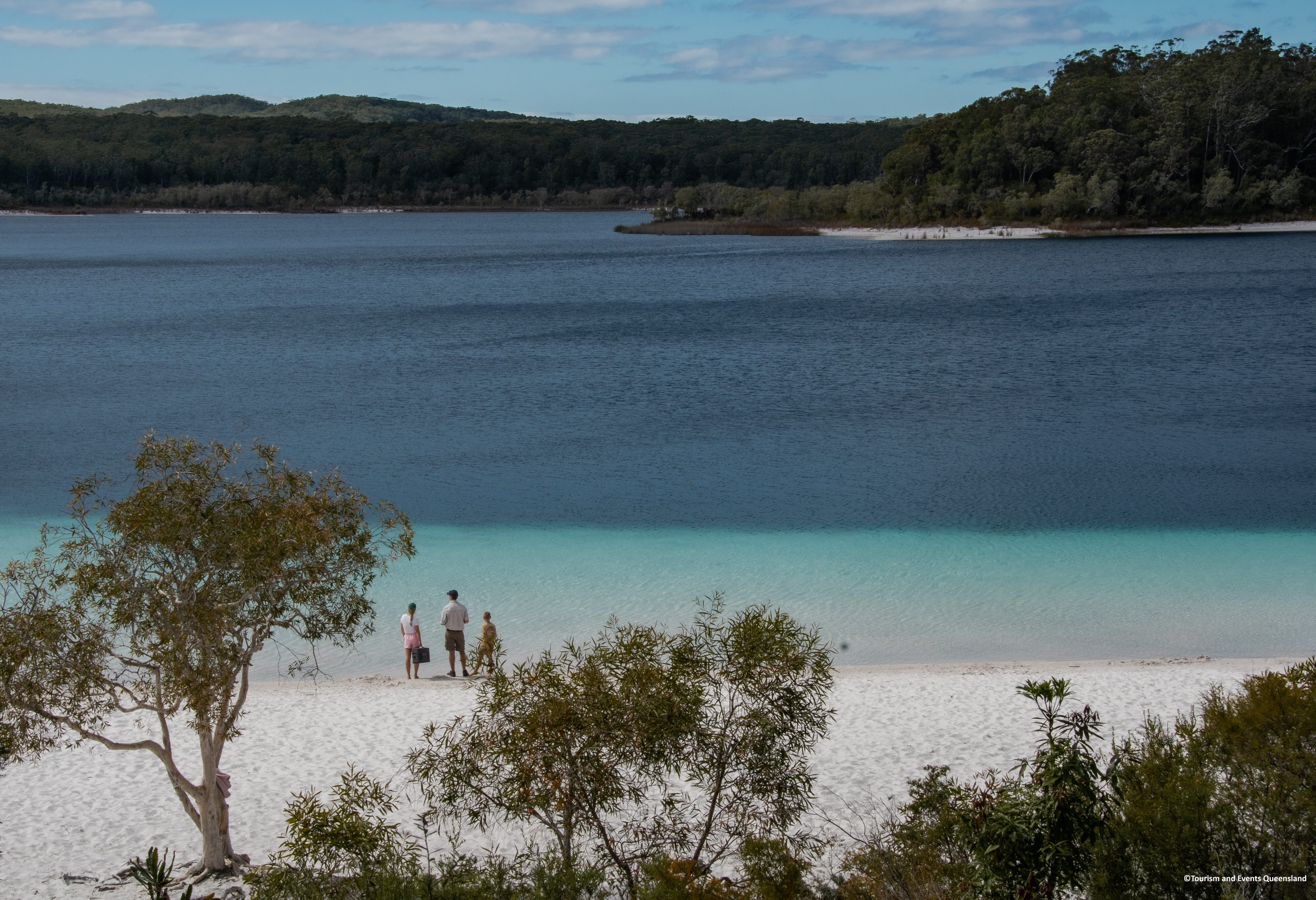 Lake McKenzie op Kgari in Australie