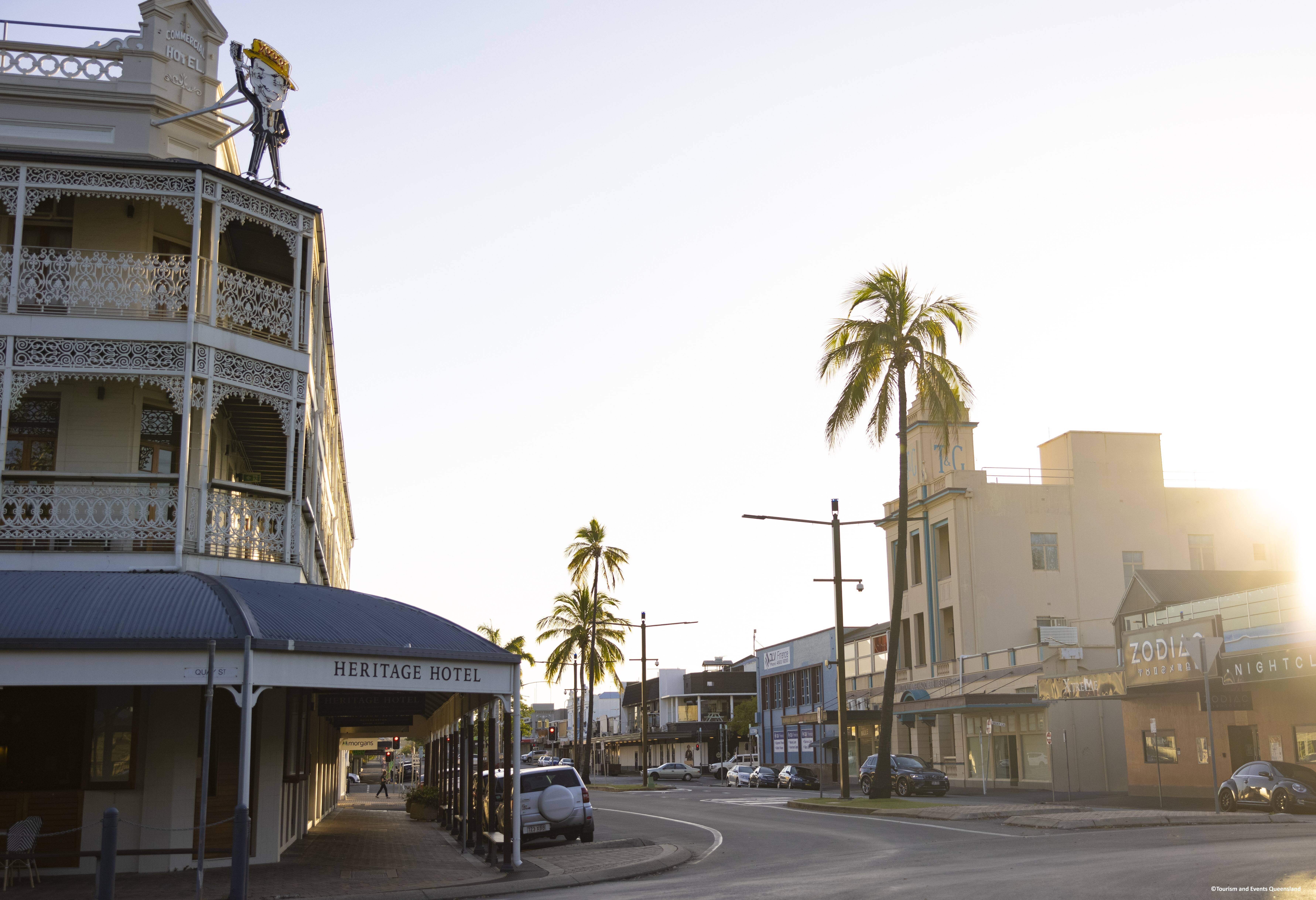 Hoofdstraat in Rockhampton in Australie
