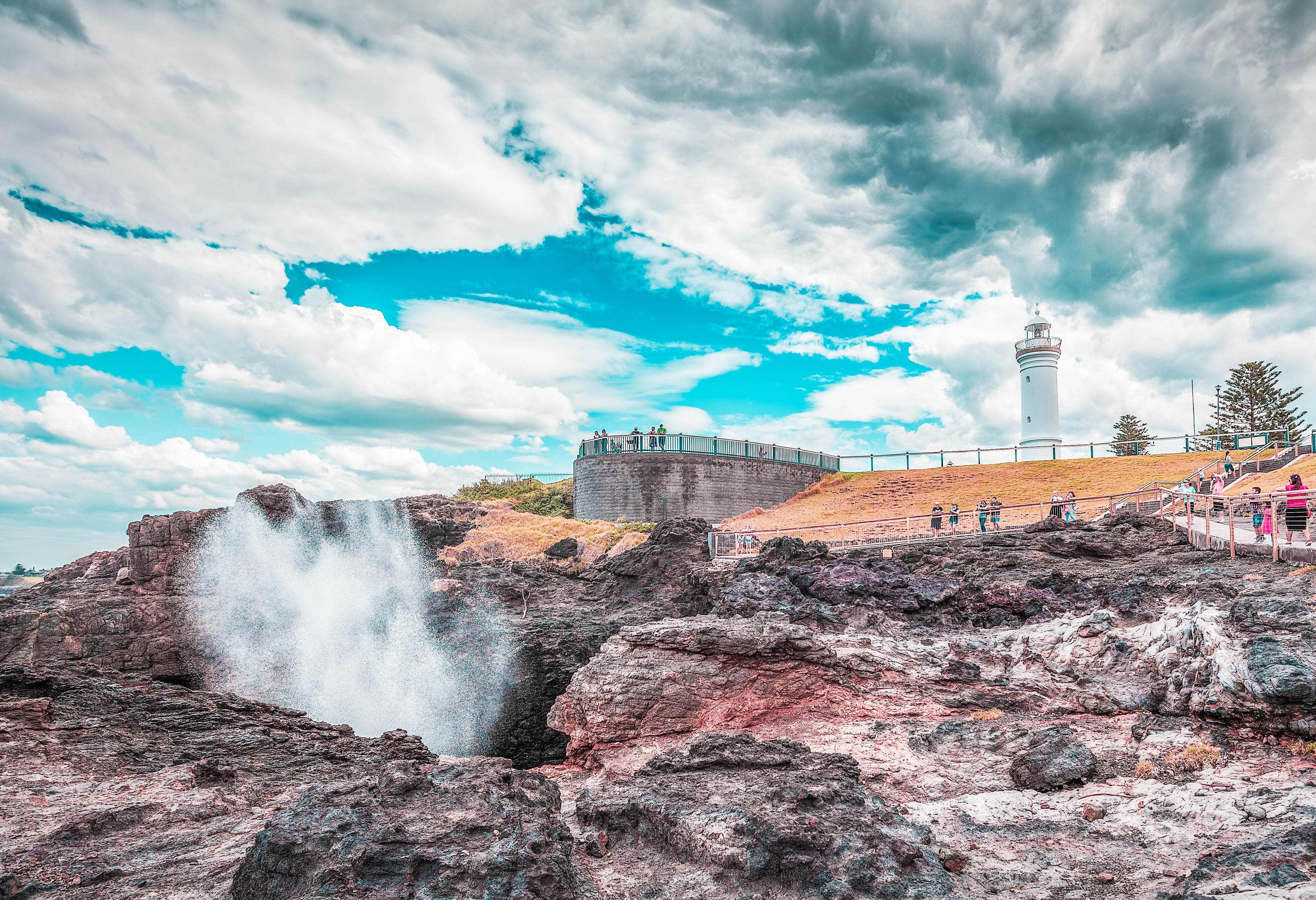 Blowhole bij Kiama in Australie
