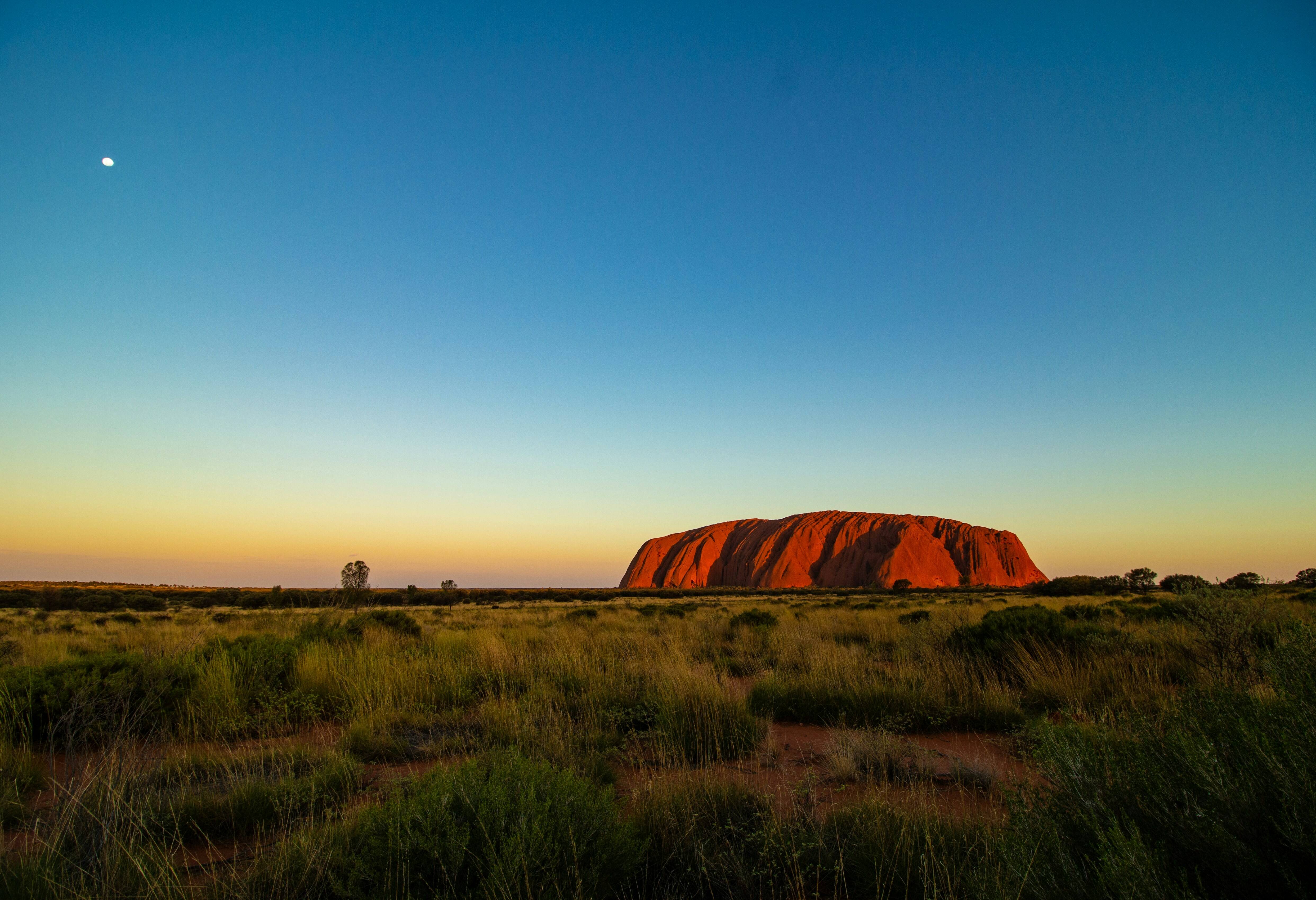 Australia Uluru Kata Tjuta National Park Zonsondergang
