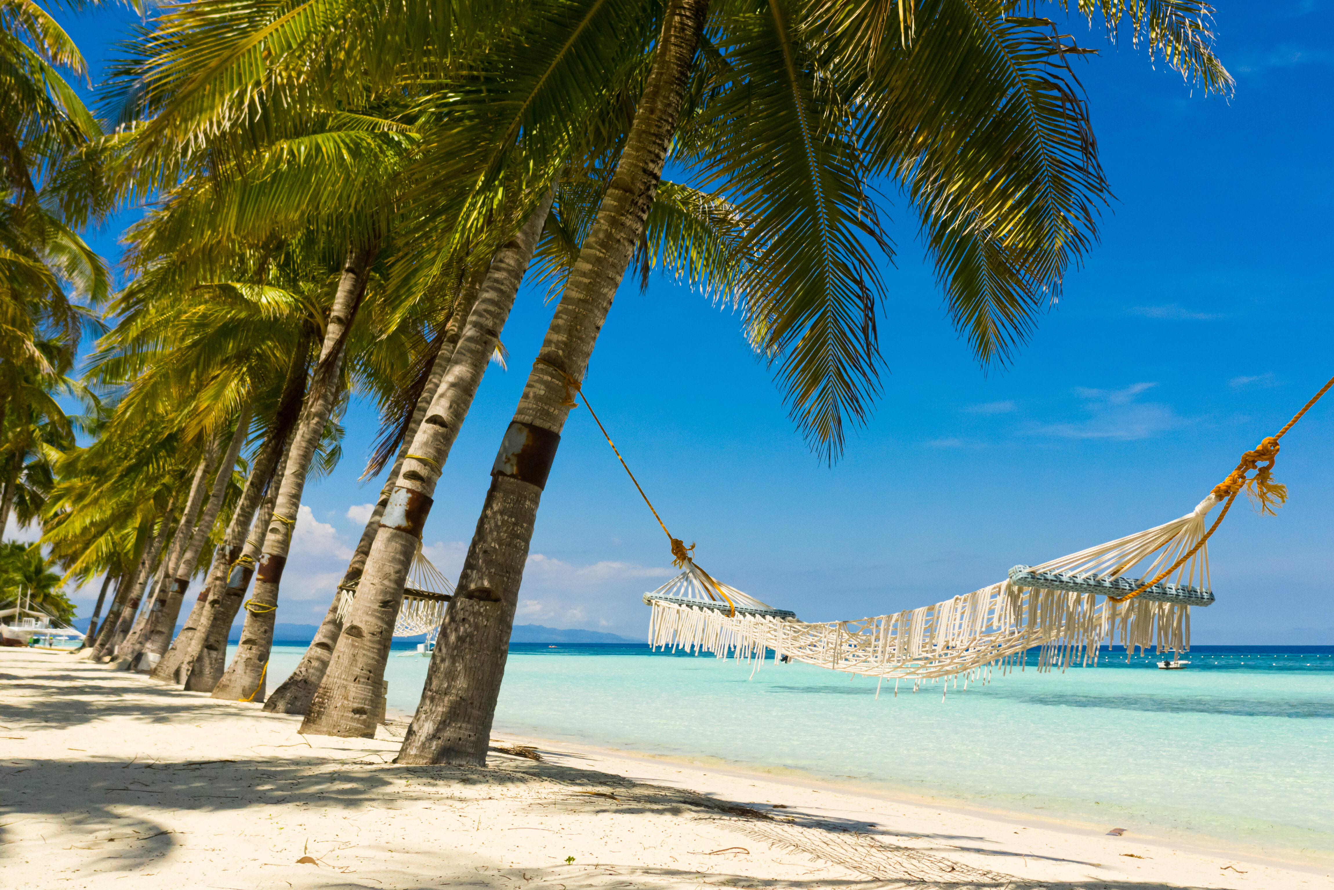 Hangmat bij strand van Panglao