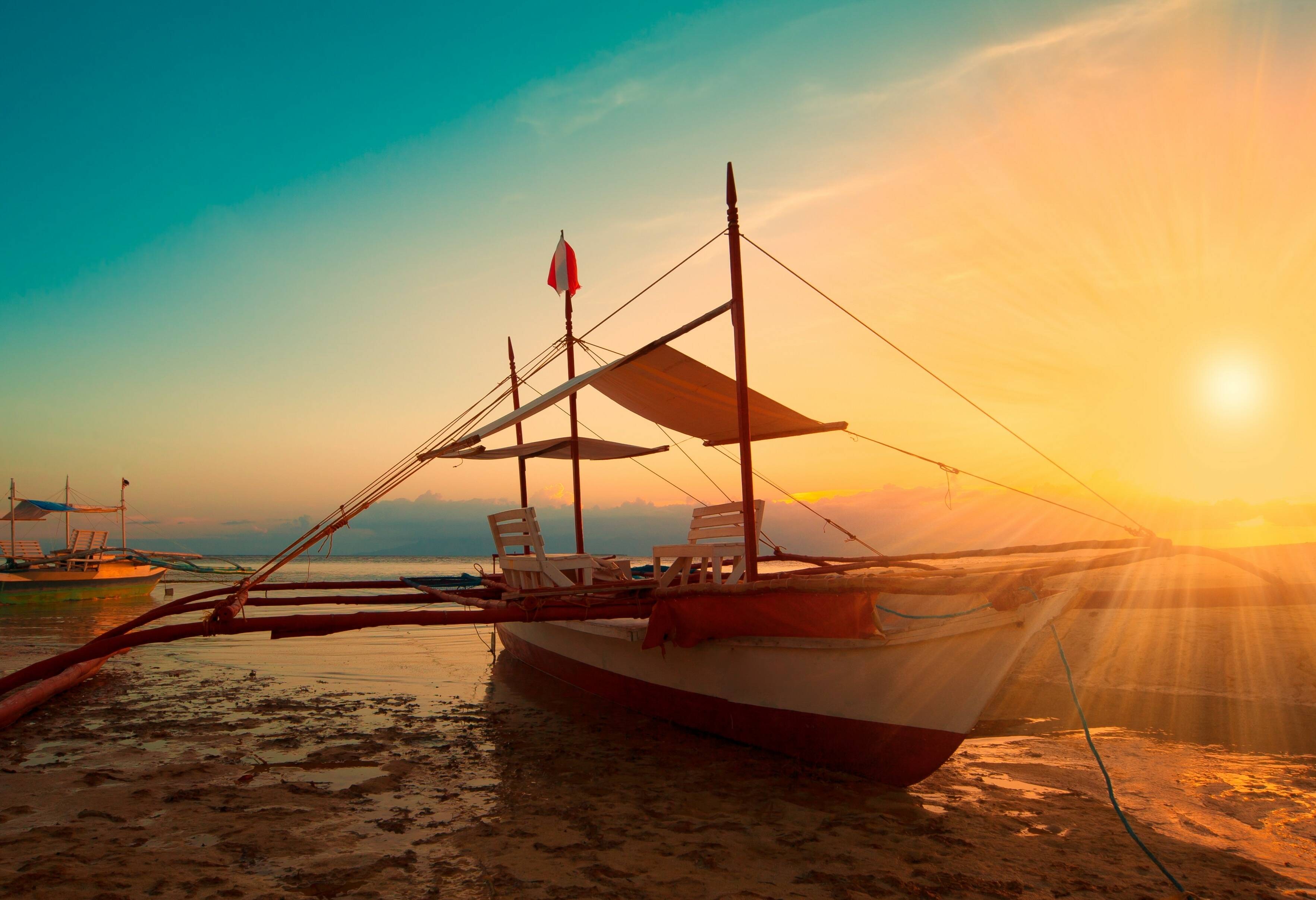 Zonsondergang in de Filipijnen