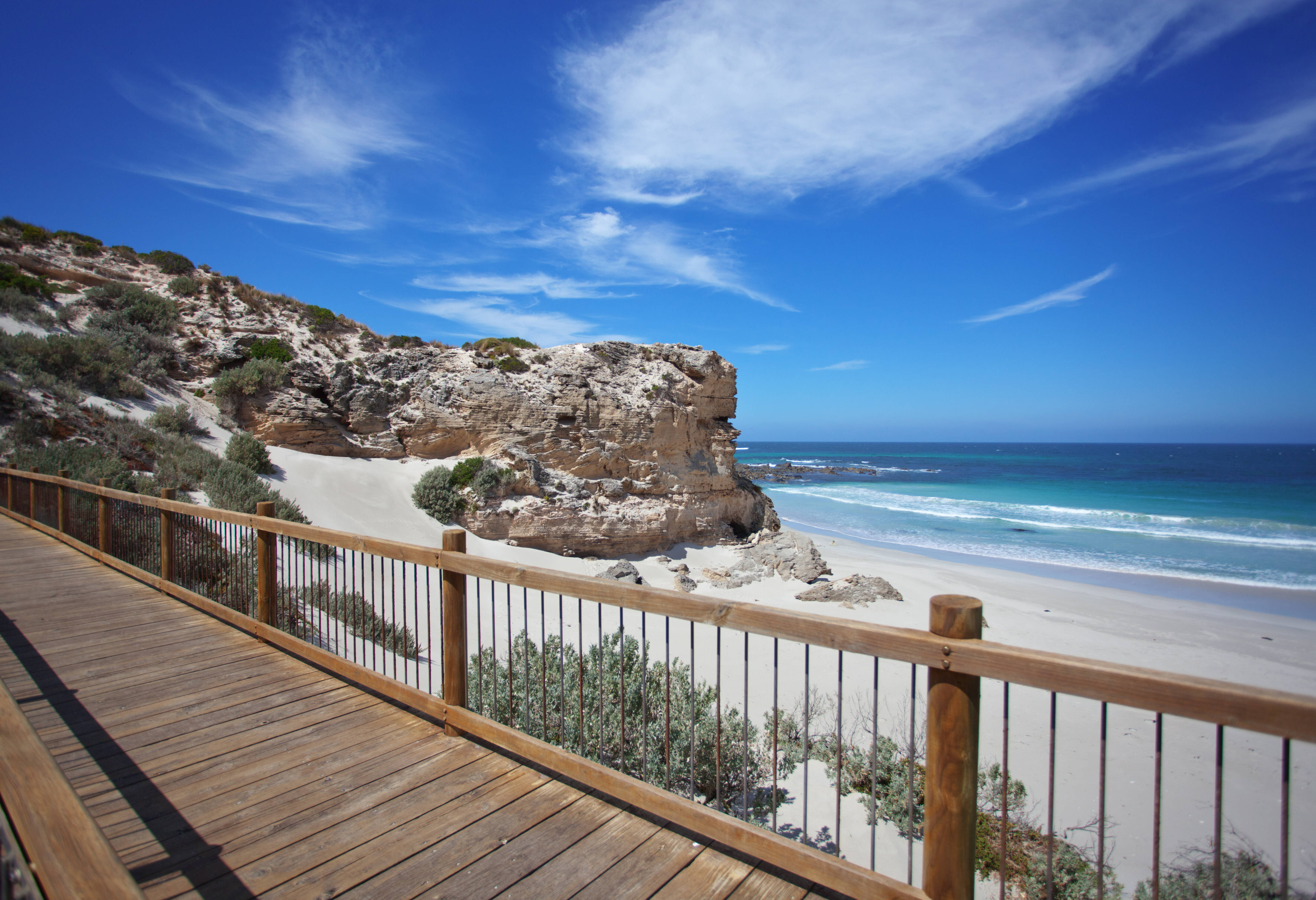 Wandelen in Seal Bay op Kangaroo Island in Australie