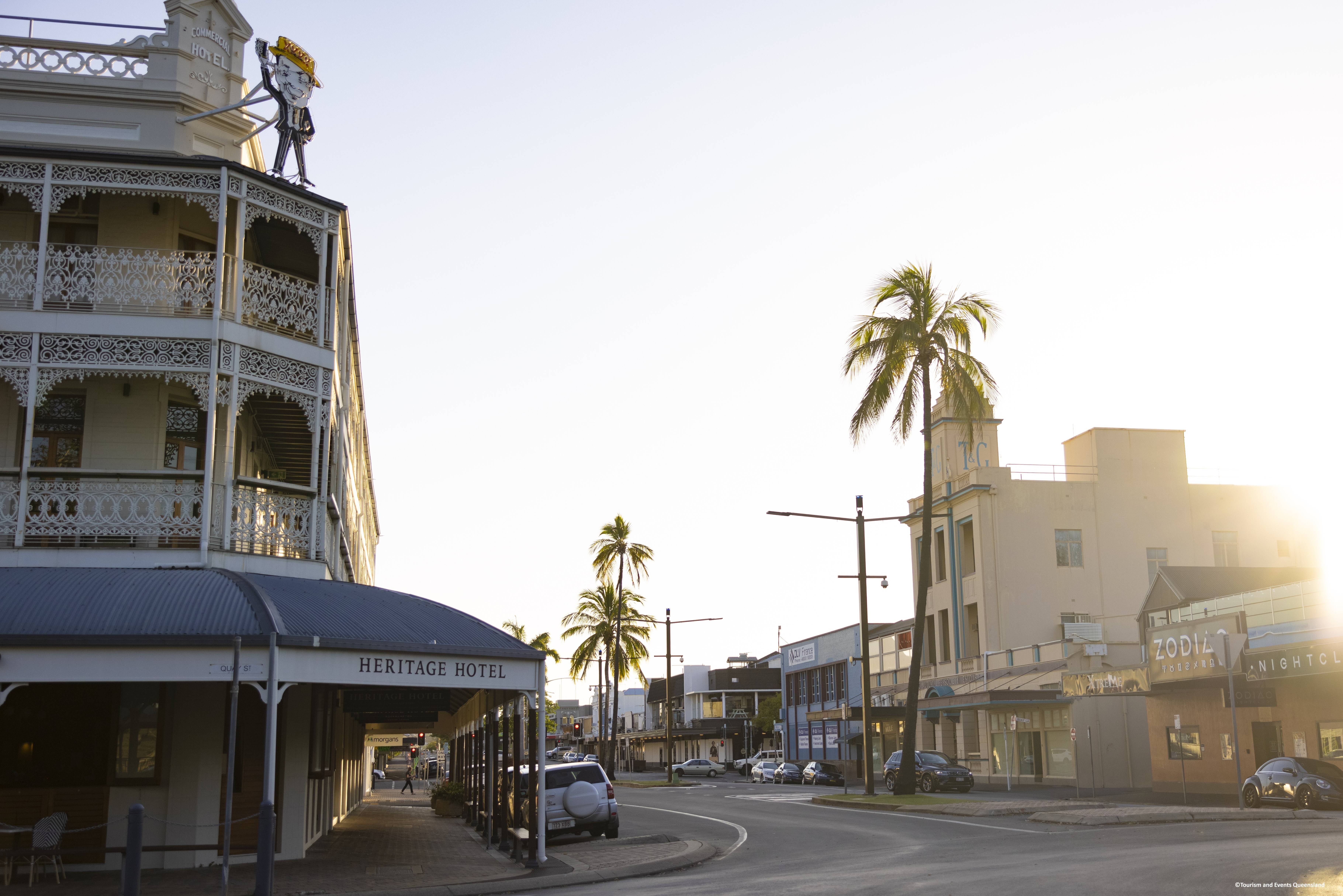 Landelijke plaatsjes onderweg zoals Rockhampton in Australie