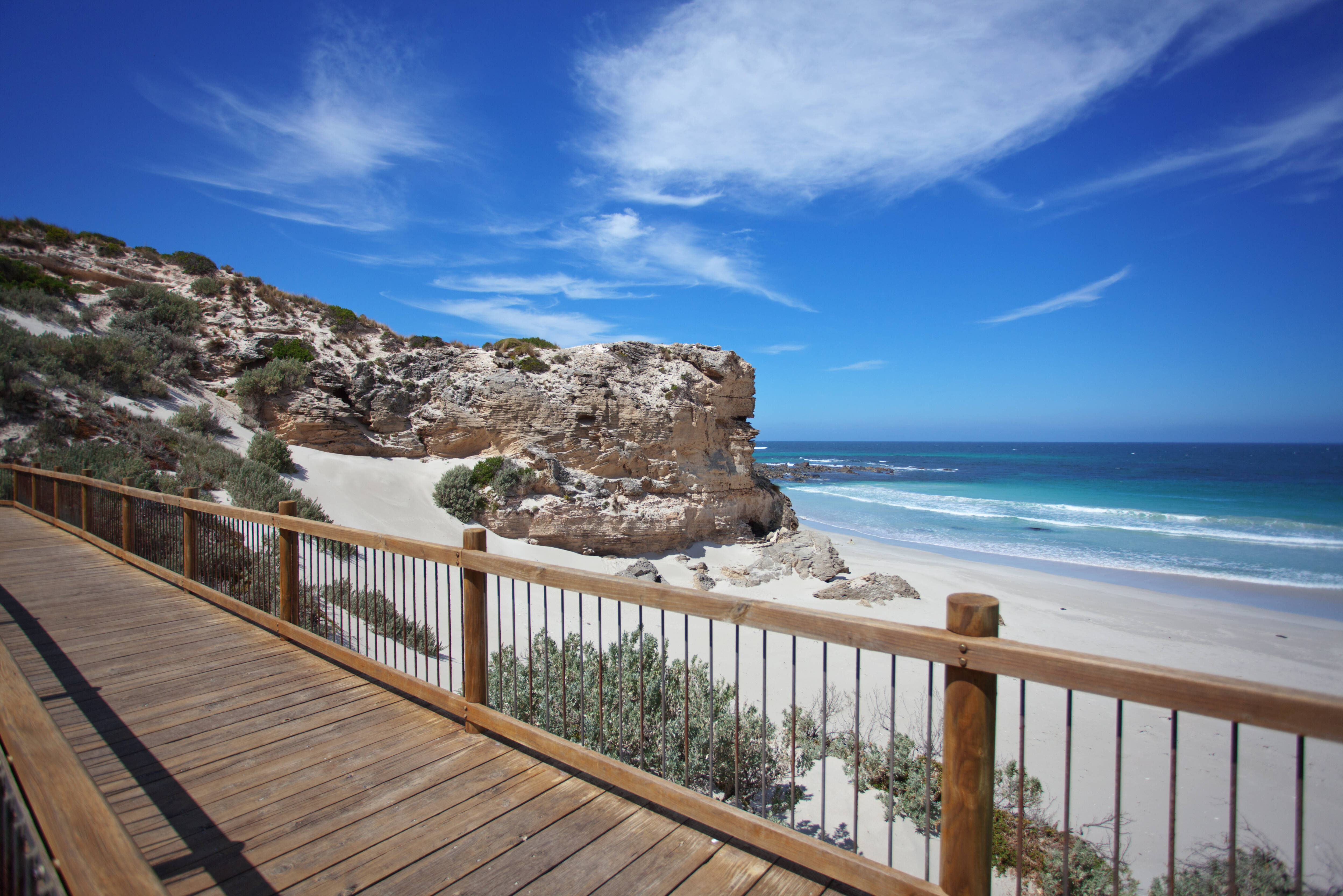 Wandelen in Seal Bay op Kangaroo Island in Australie