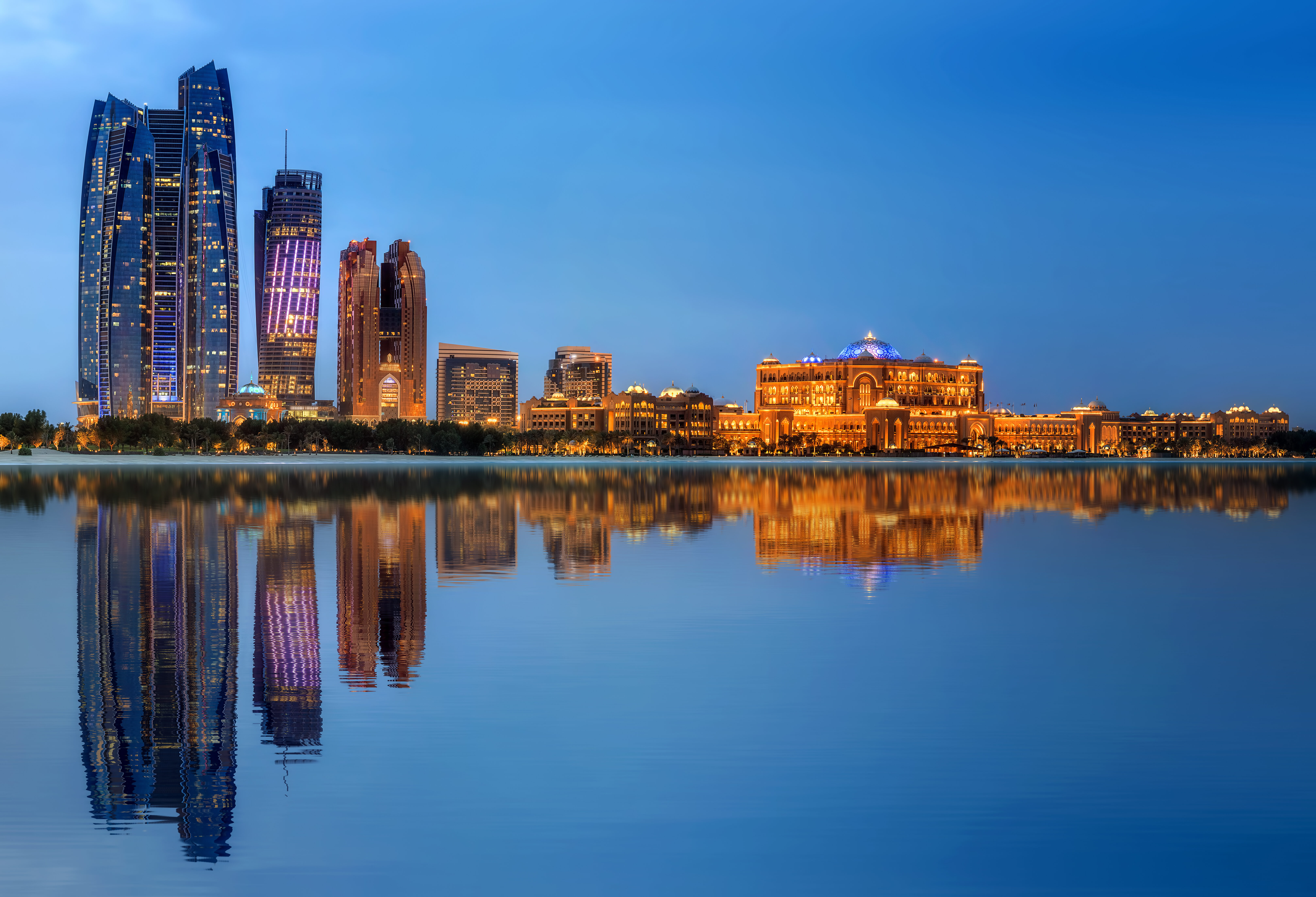 Emiraten Abu Dhabi Skyline
