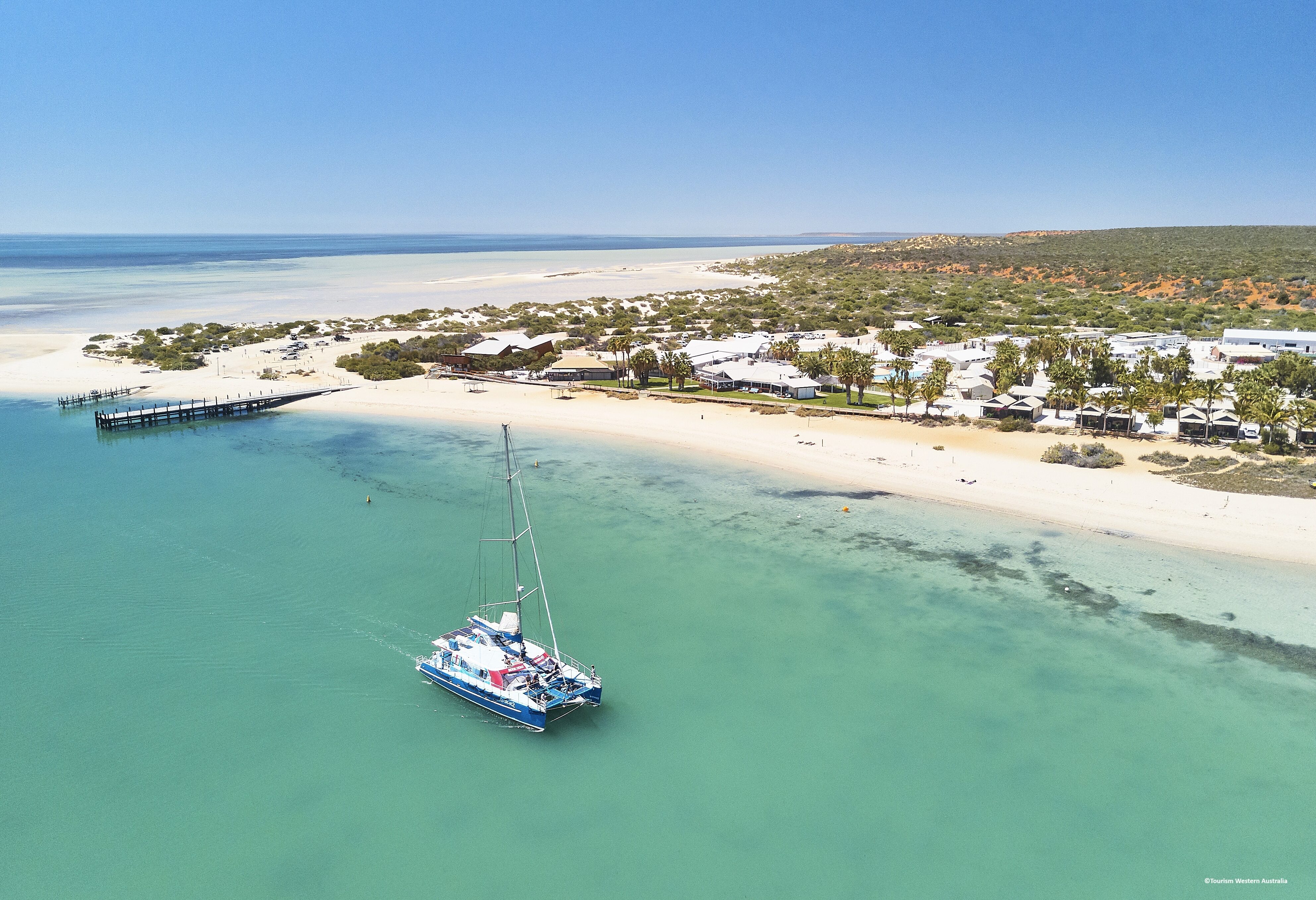 Cruise in Monkey Mia in West-Australie