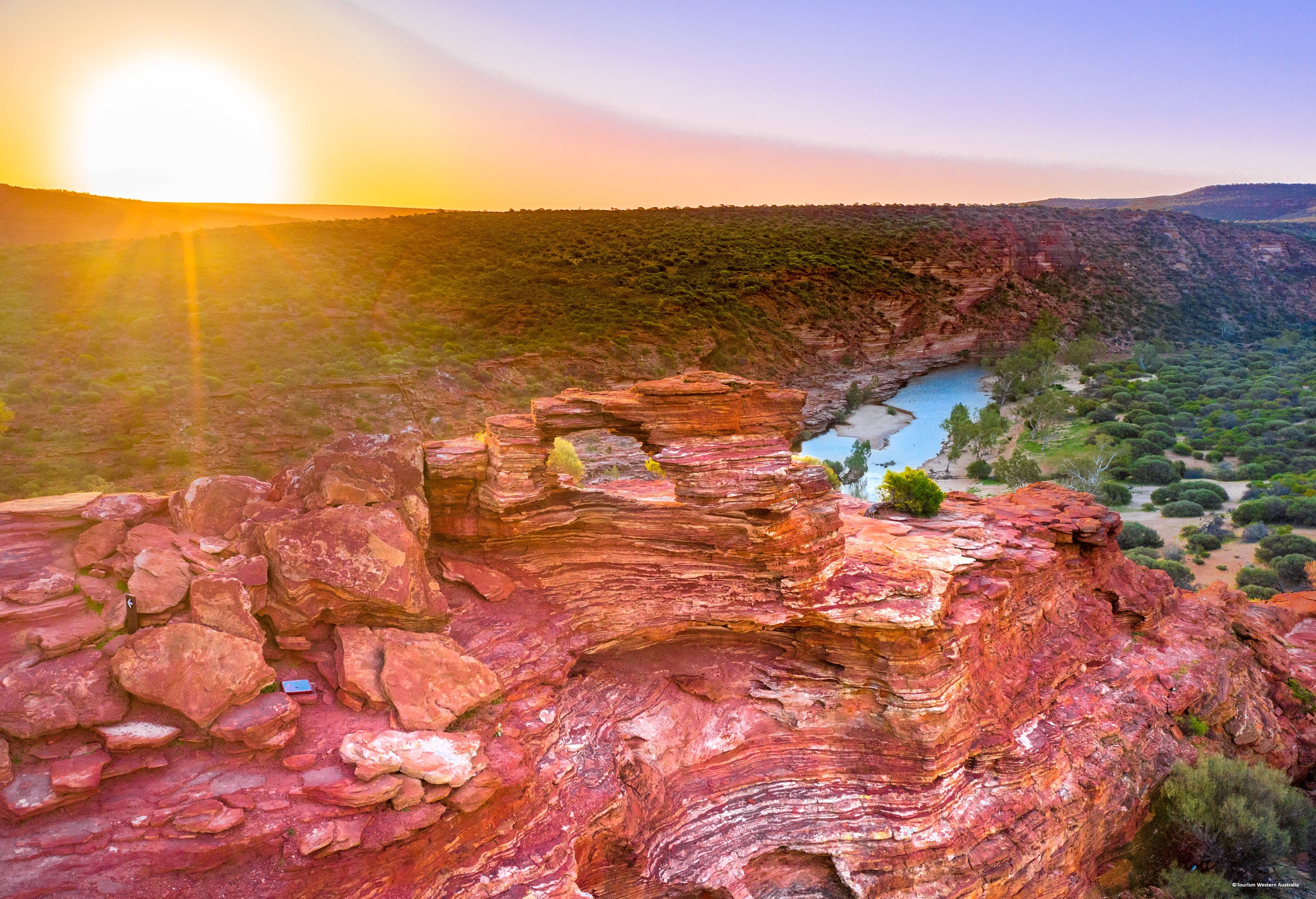 Nature's Window in het Kalbarri National Park in West-Australie