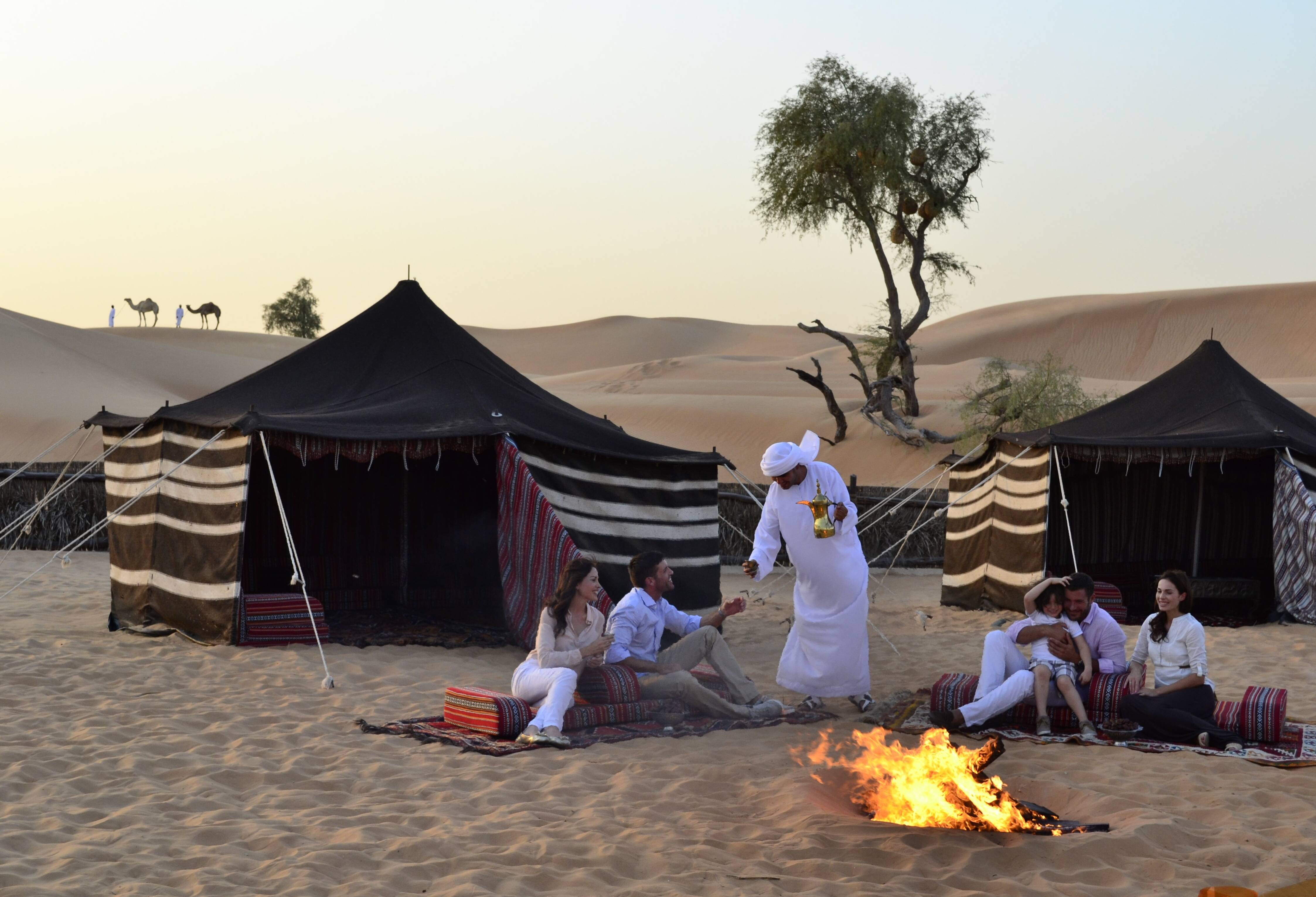 Emiraten Dubai Safari Woestijn Kamp