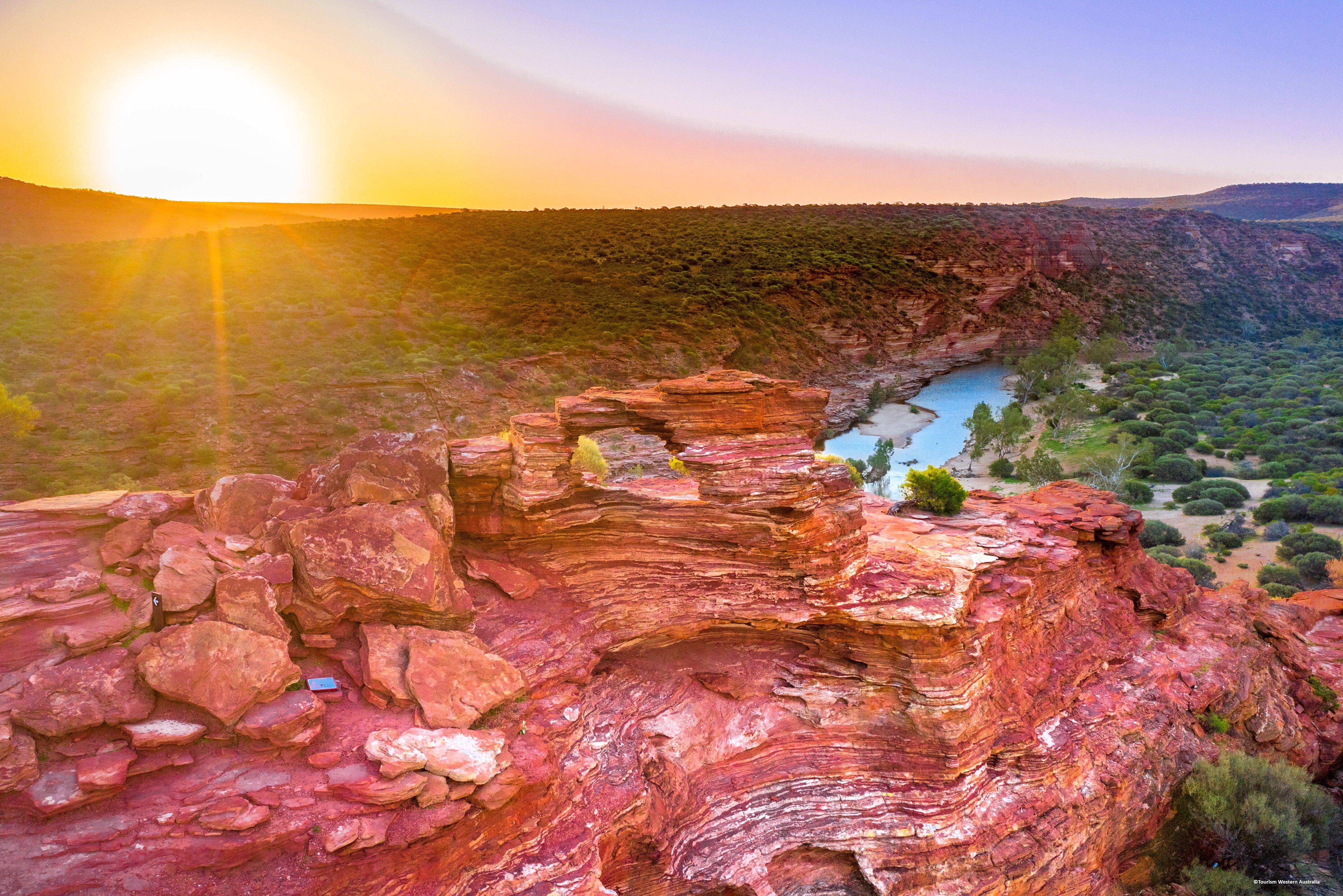 Nature's Window in het Kalbarri National Park in West-Australie