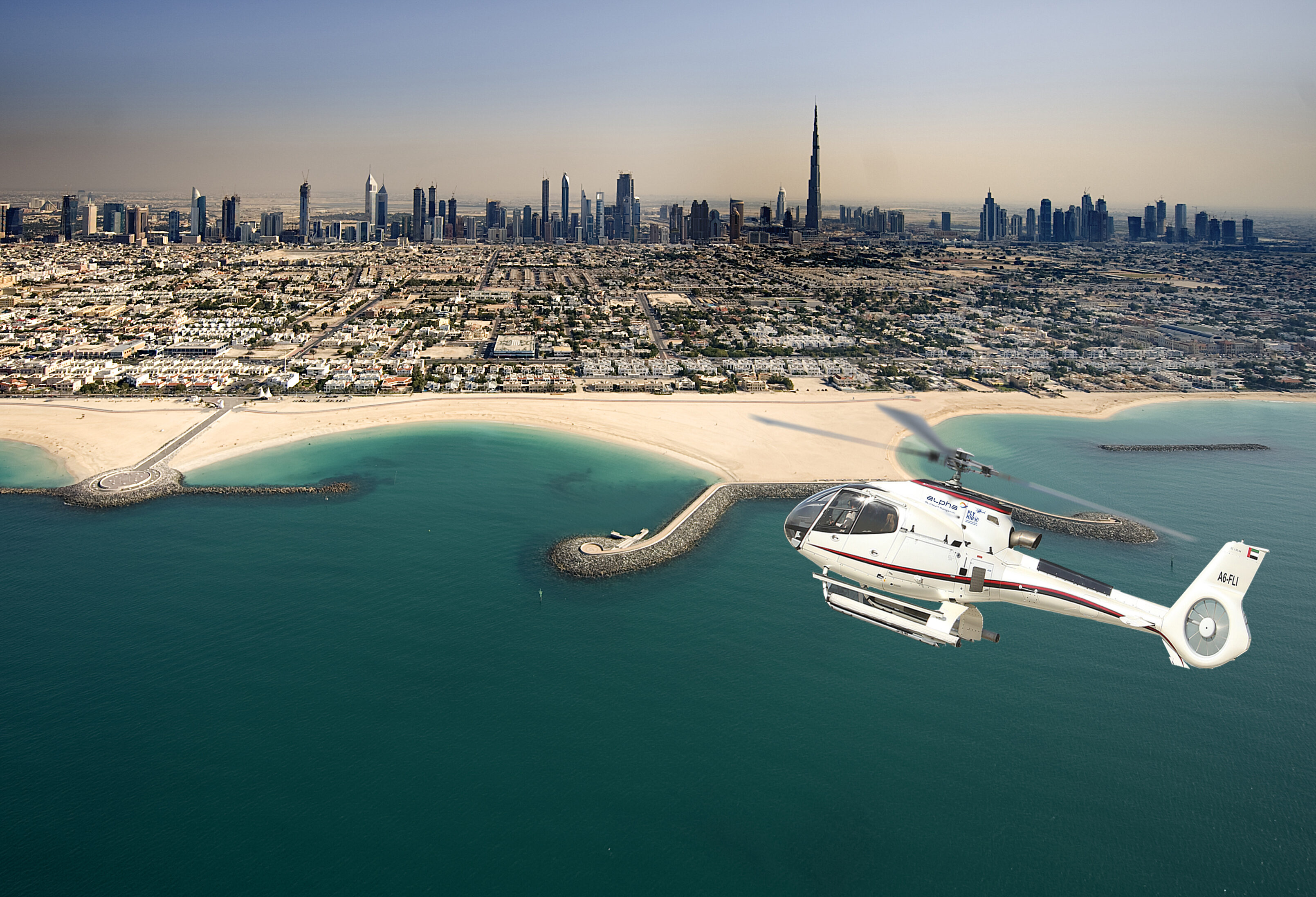 Emiraten Dubai Helikopter
