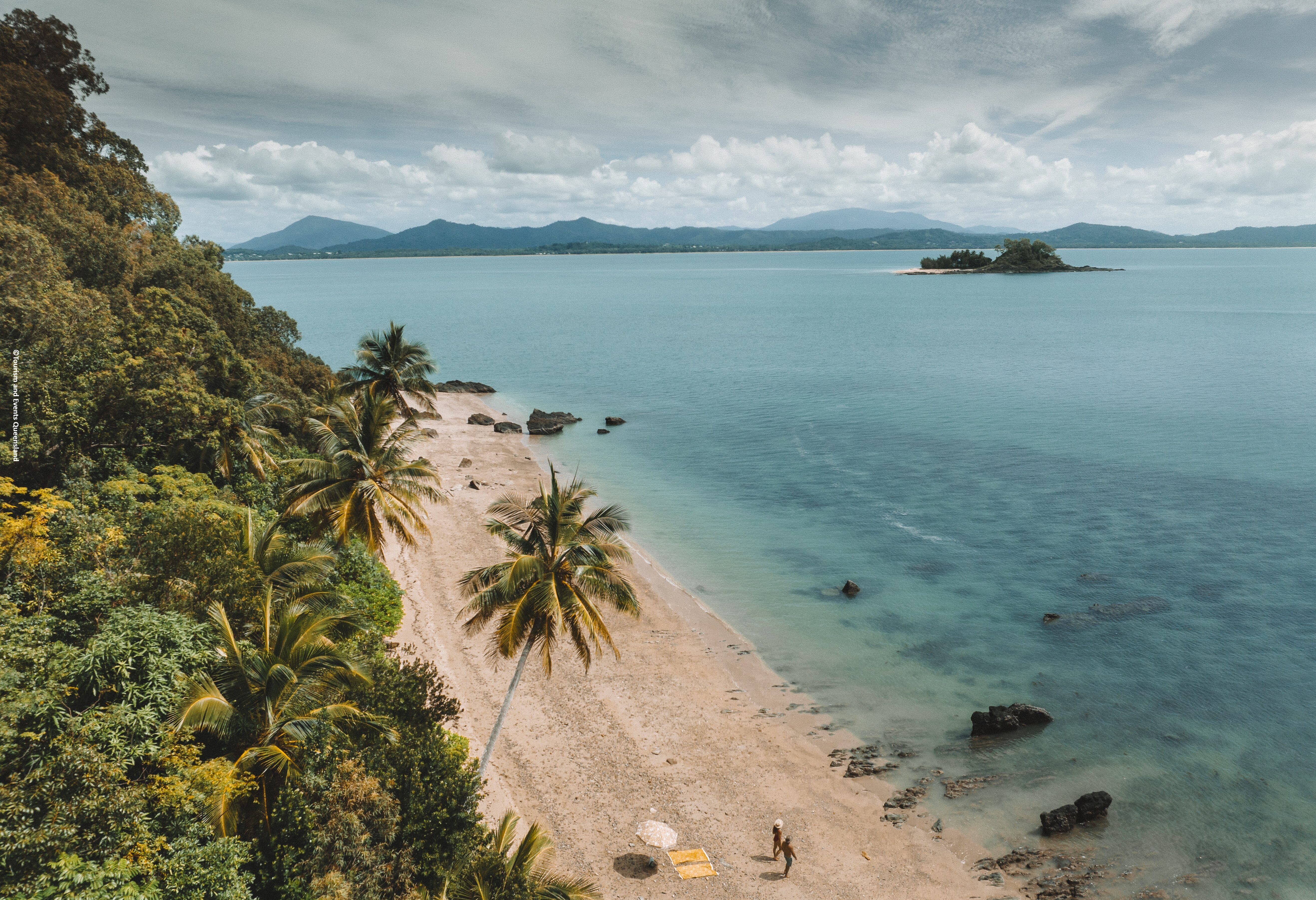Uitzicht vanaf Dunk Island in Australie