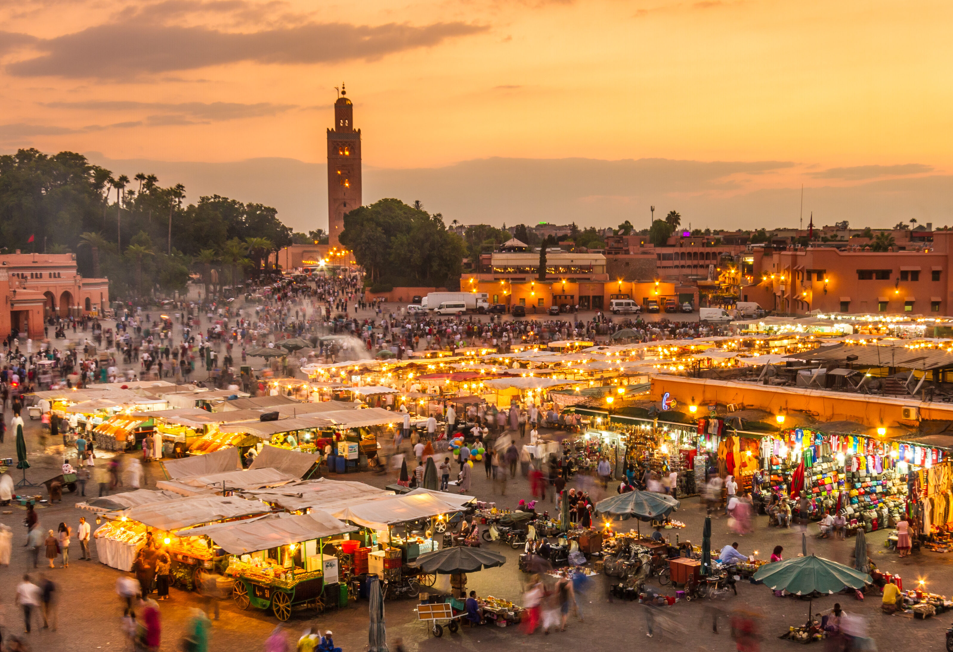 Marokko Marrakesh Djemaa el Fna Plein