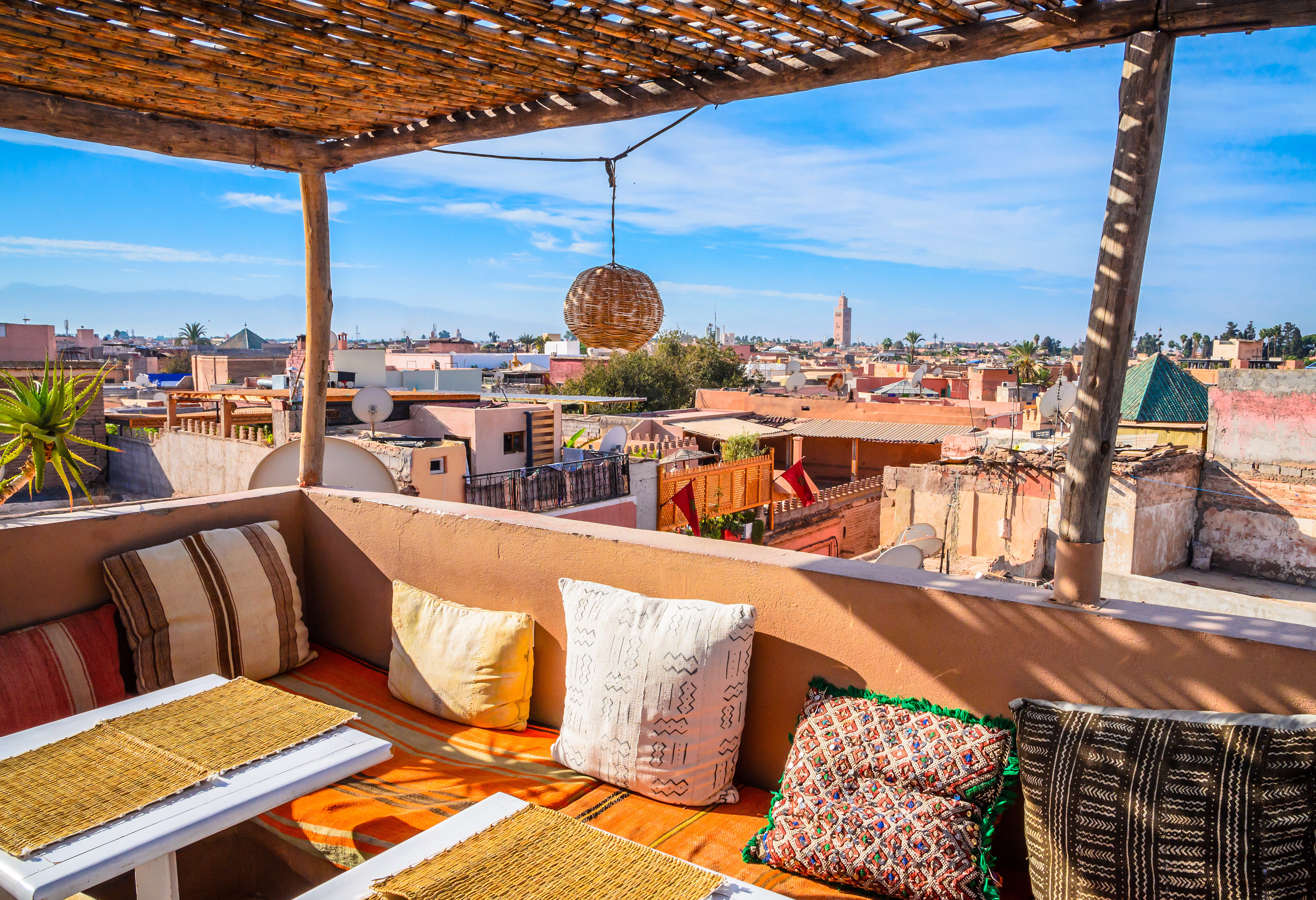 Marokko Marrakesh Dakterras