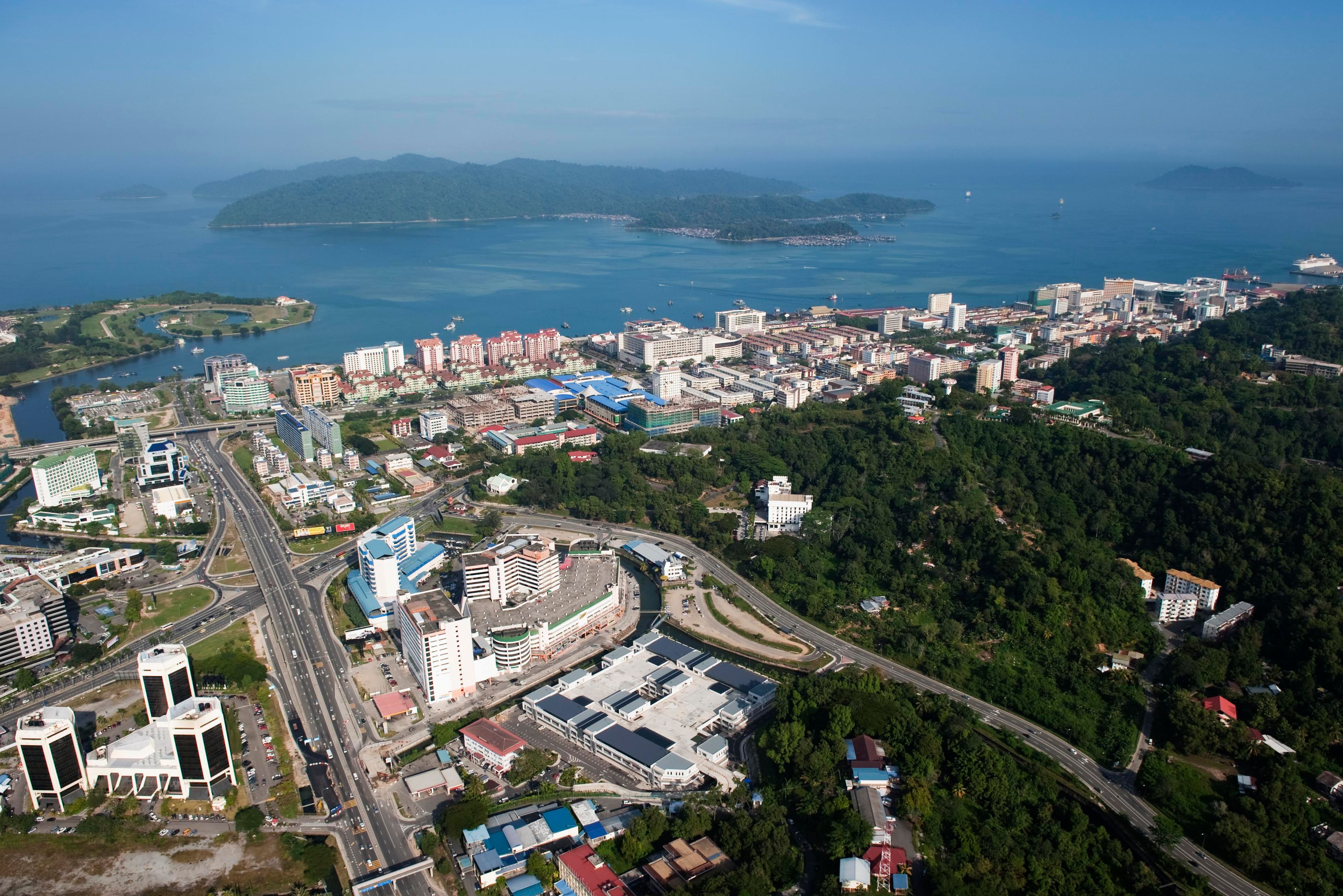 Luchtfoto Kota Kinabalu