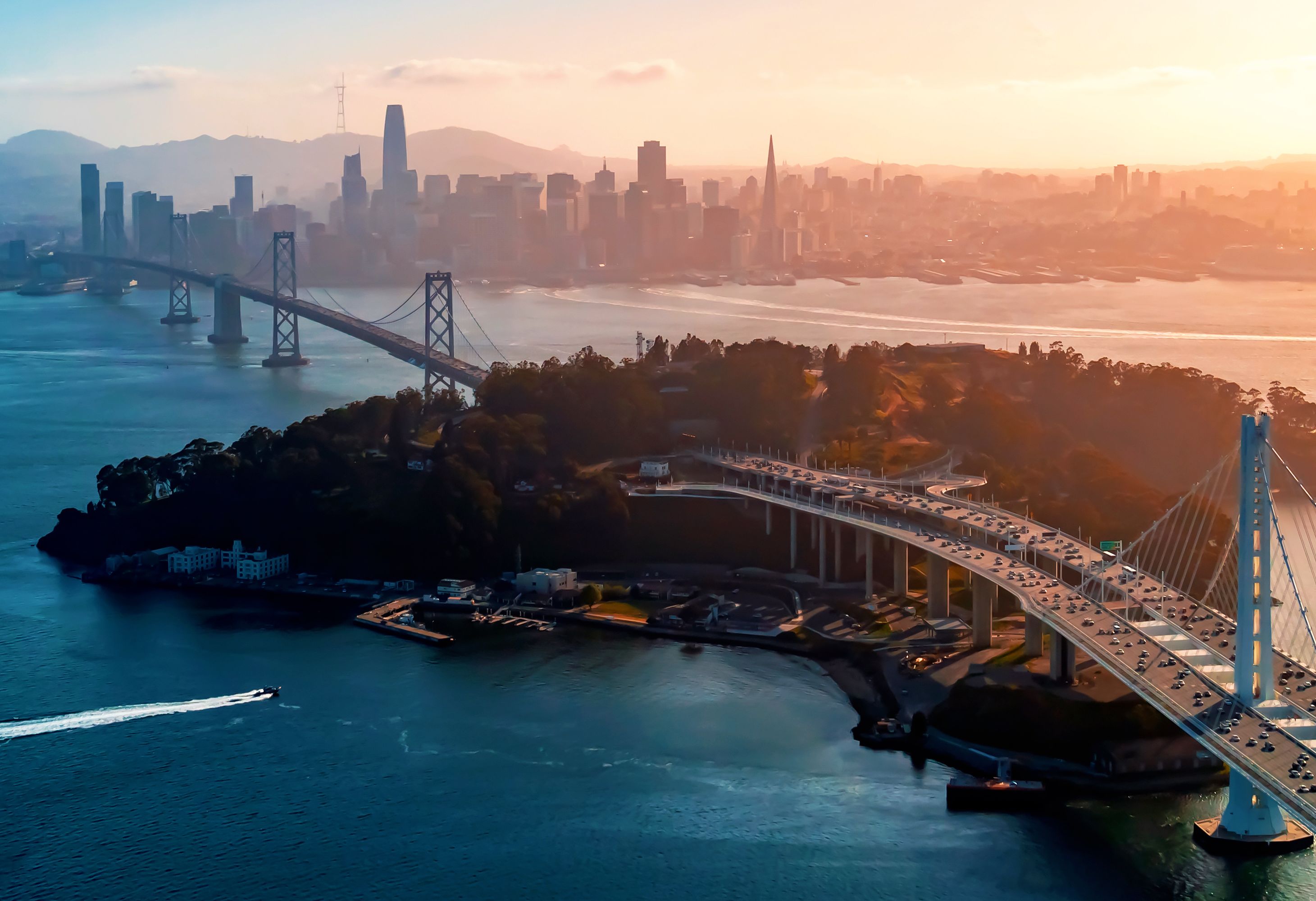 Skyline van San Francisco in Amerika