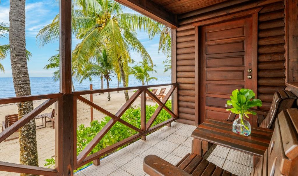Belize Hopkins Coconut Row Hotel Resort Sea View Cabin Cohune