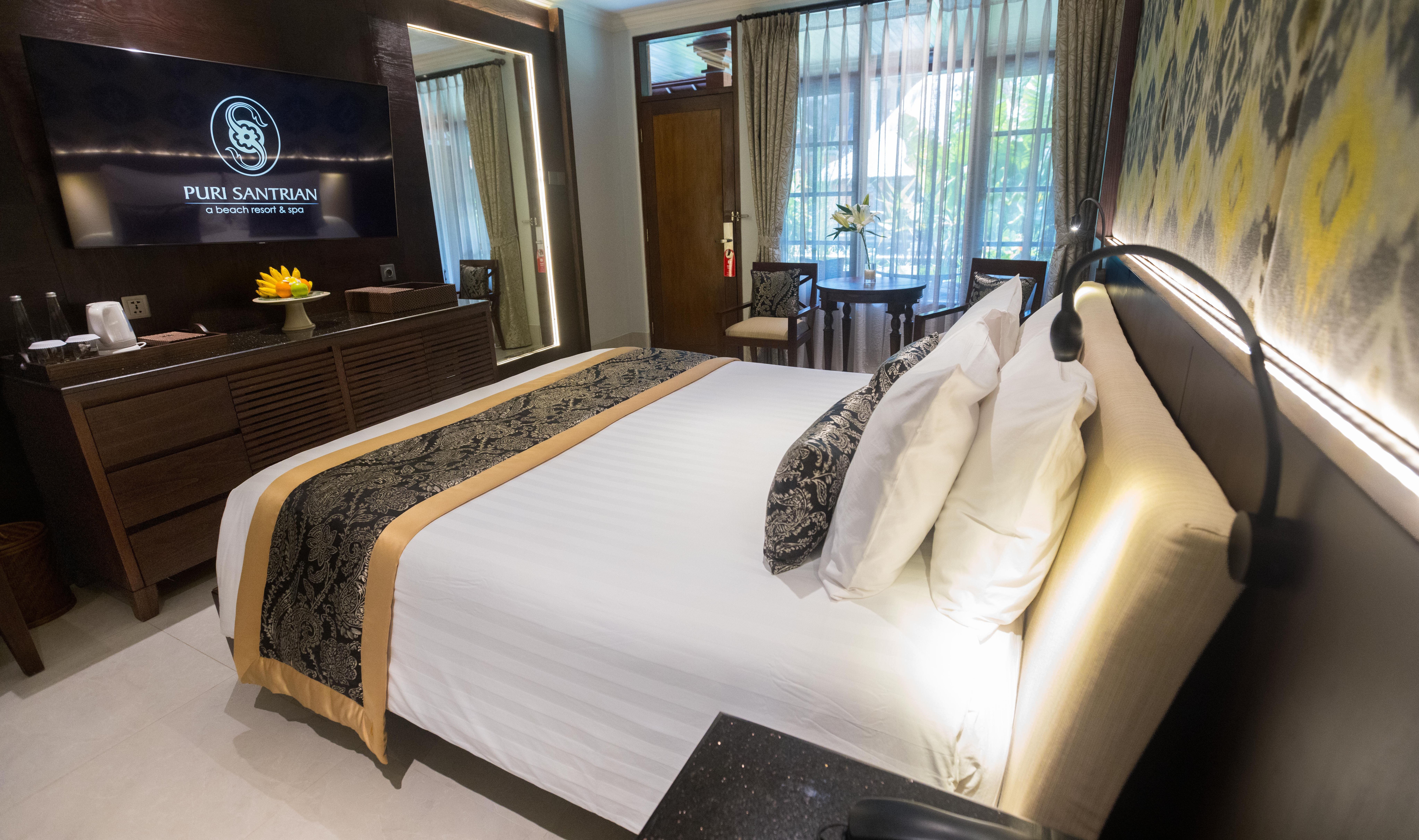 De Beach Wing kamer in het Puri Santrian in Sanur op Bali