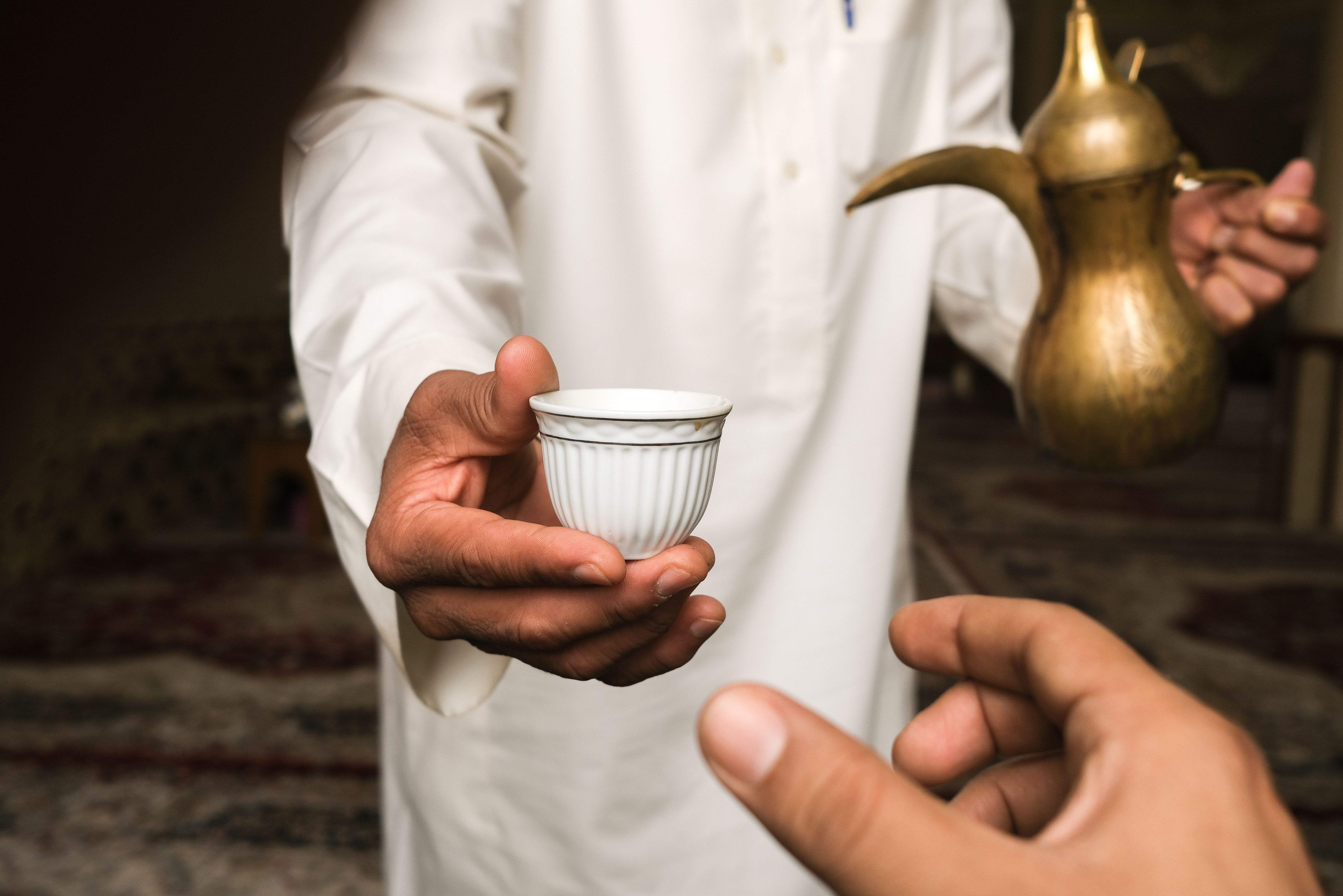 Koffiedrinken in Oman