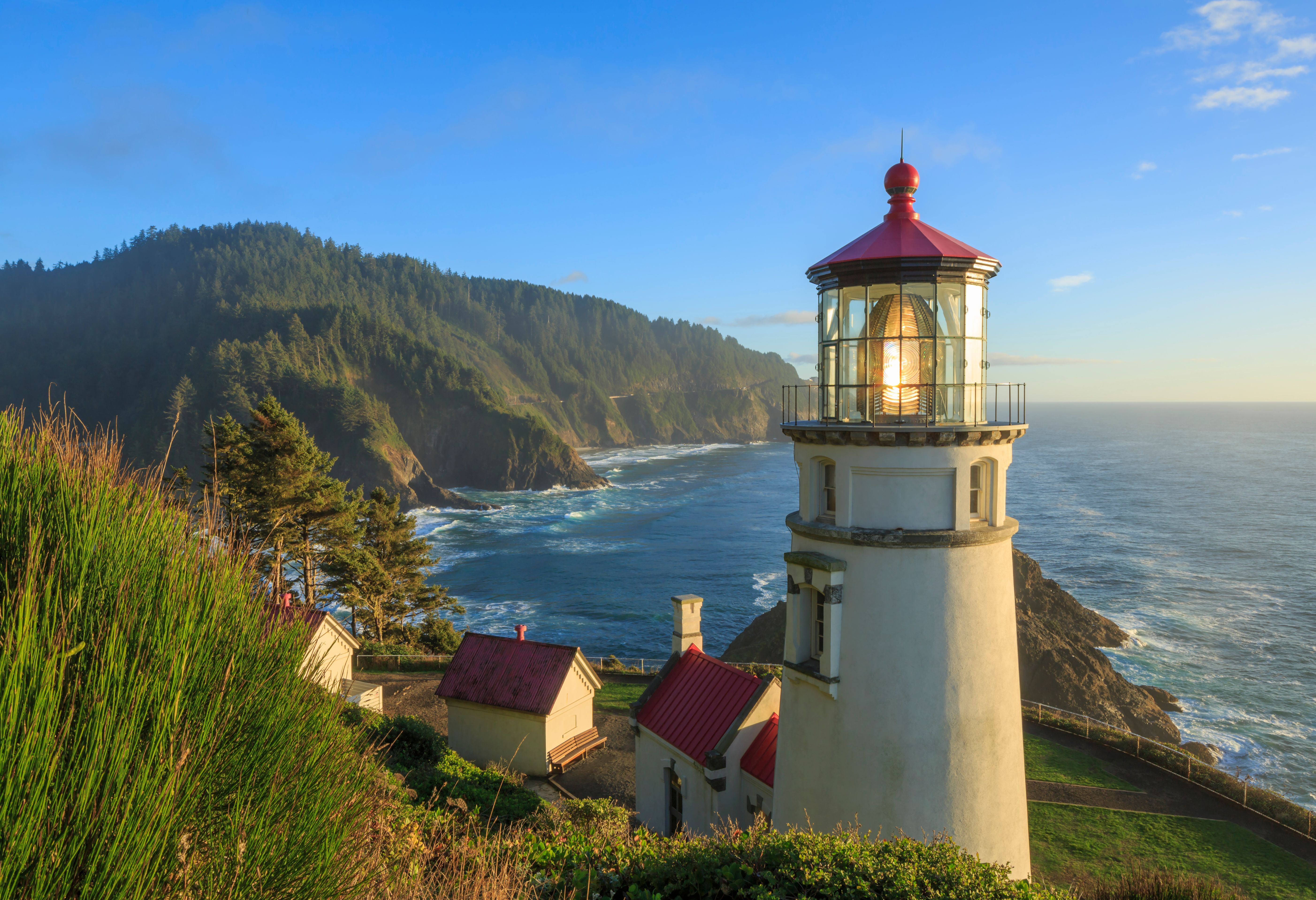 Amerika Oregon Heceta Head Vuurtoren