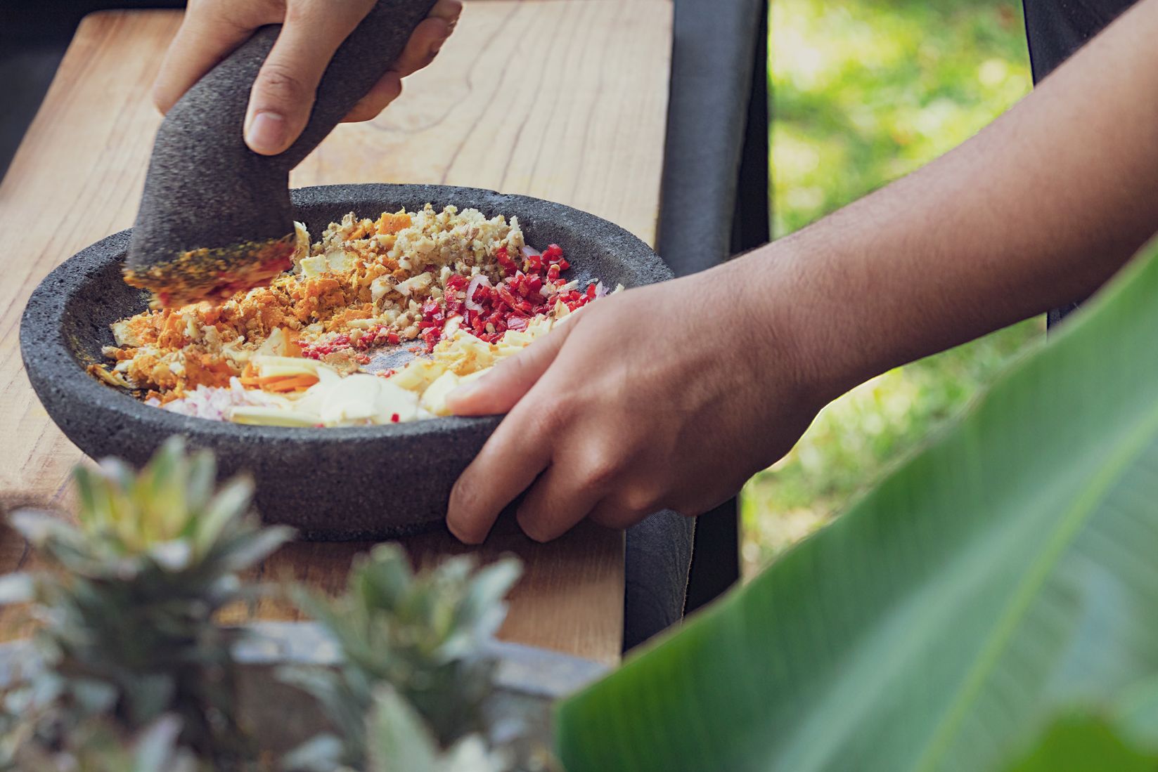 Kookworkshop in The Pavilions Bali in Sanur op Bali