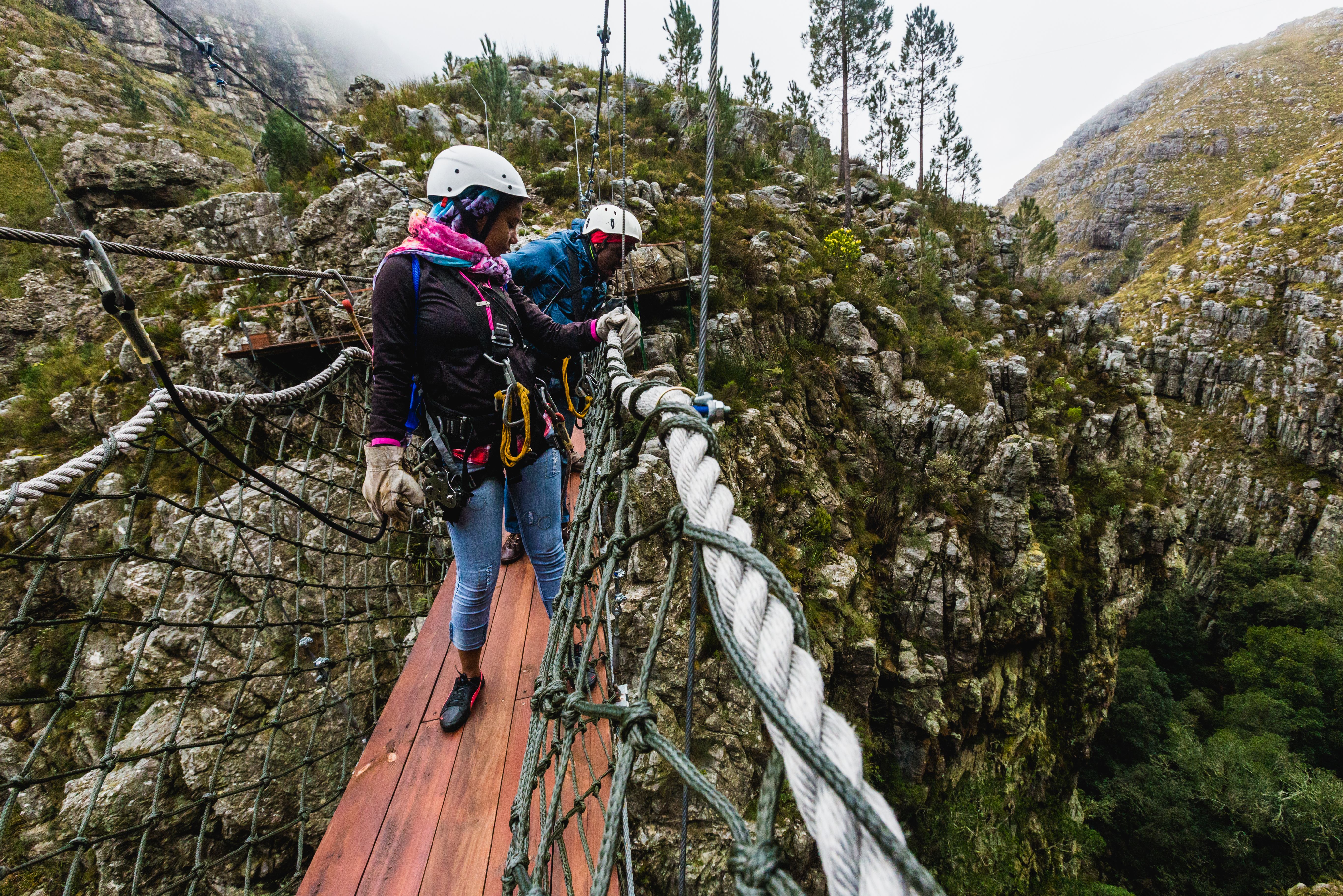 Zuid-Afrika Cape Canopy Tour Hangbrug