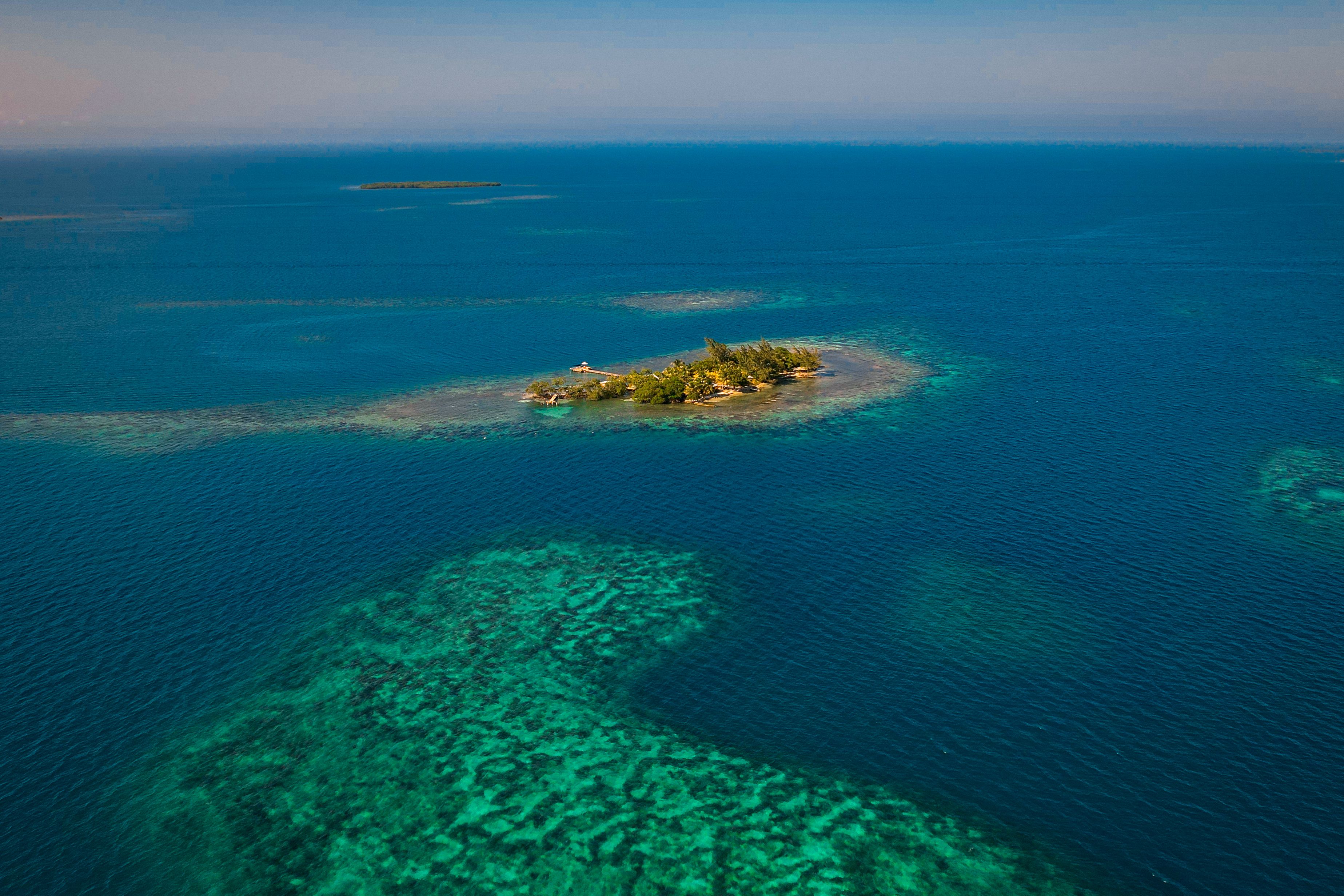 Eilandje bij de Inner Reef van Belize