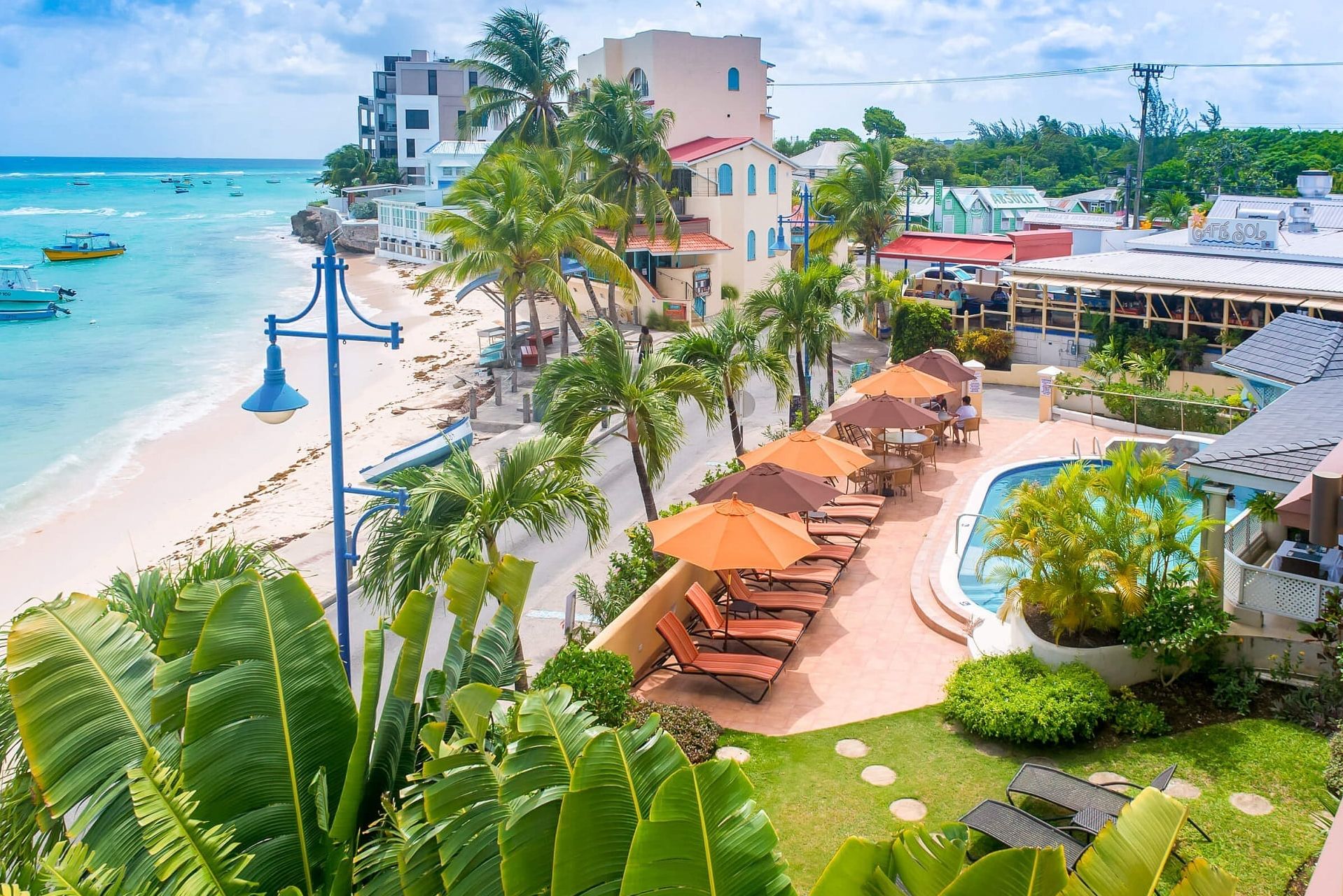Barbados Zuidkust Christ Church Yellow Bird Hotel Zwembad