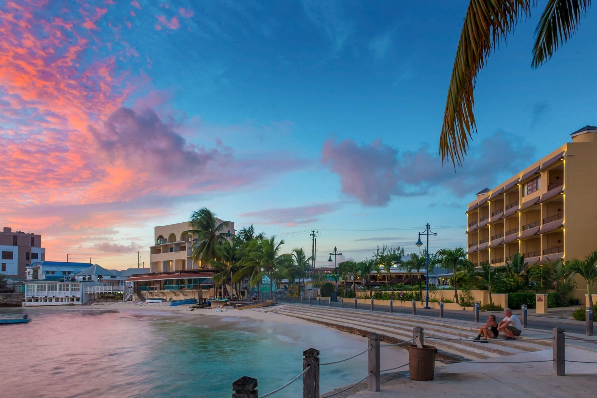 Barbados Zuidkust Christ Church Yellow Bird Hotel Zonsondergang