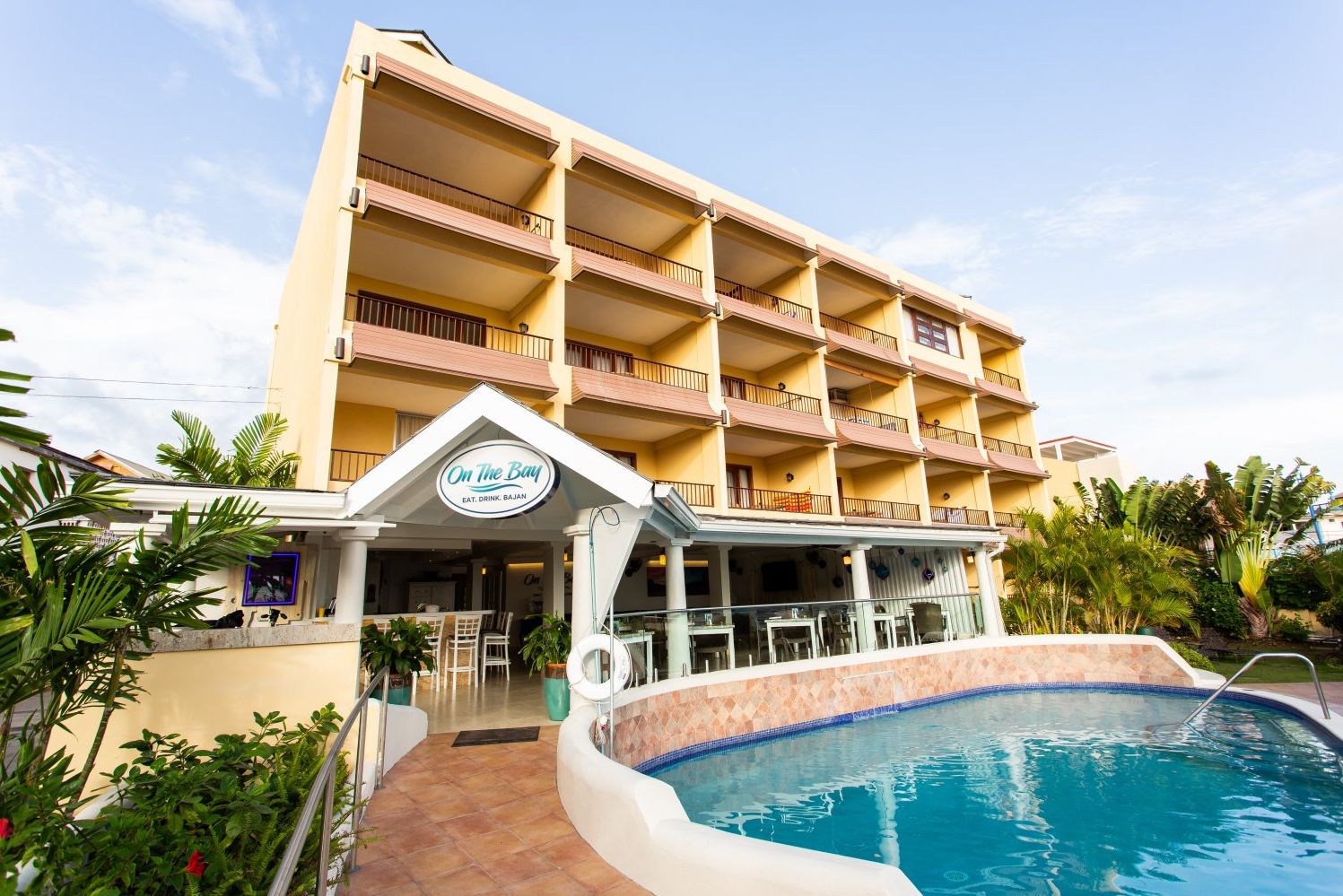 Barbados Zuidkust Christ Church Yellow Bird Hotel Zwembad